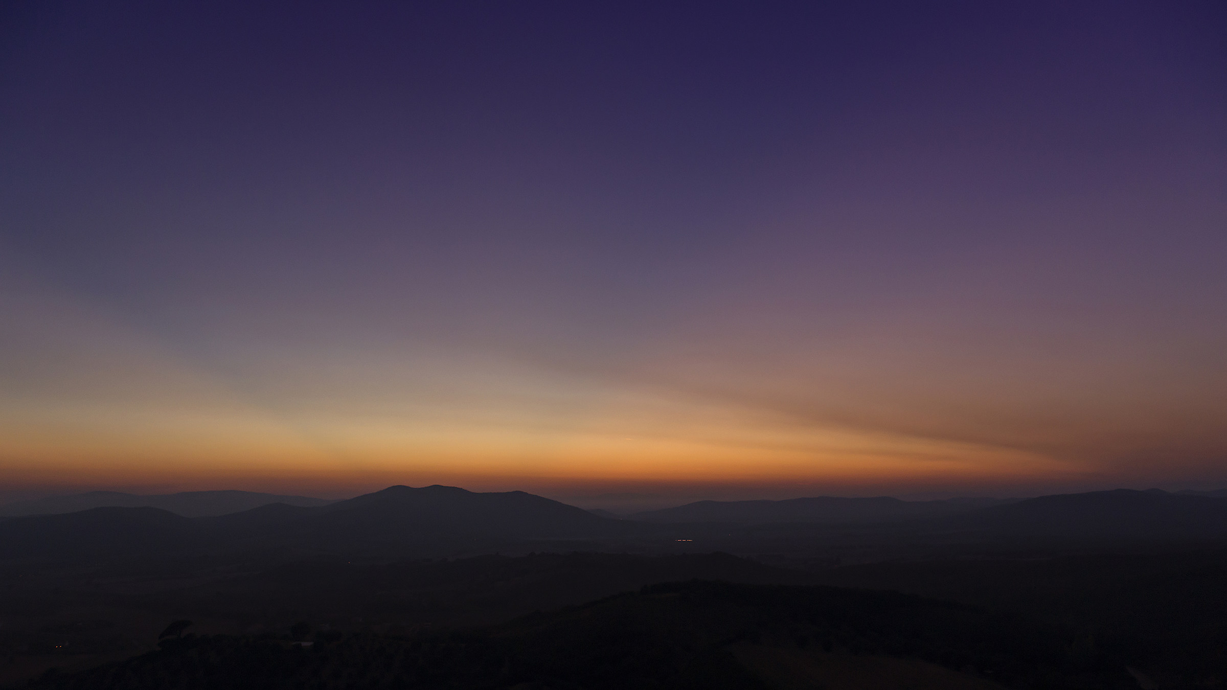 Blue weather on the maremma
