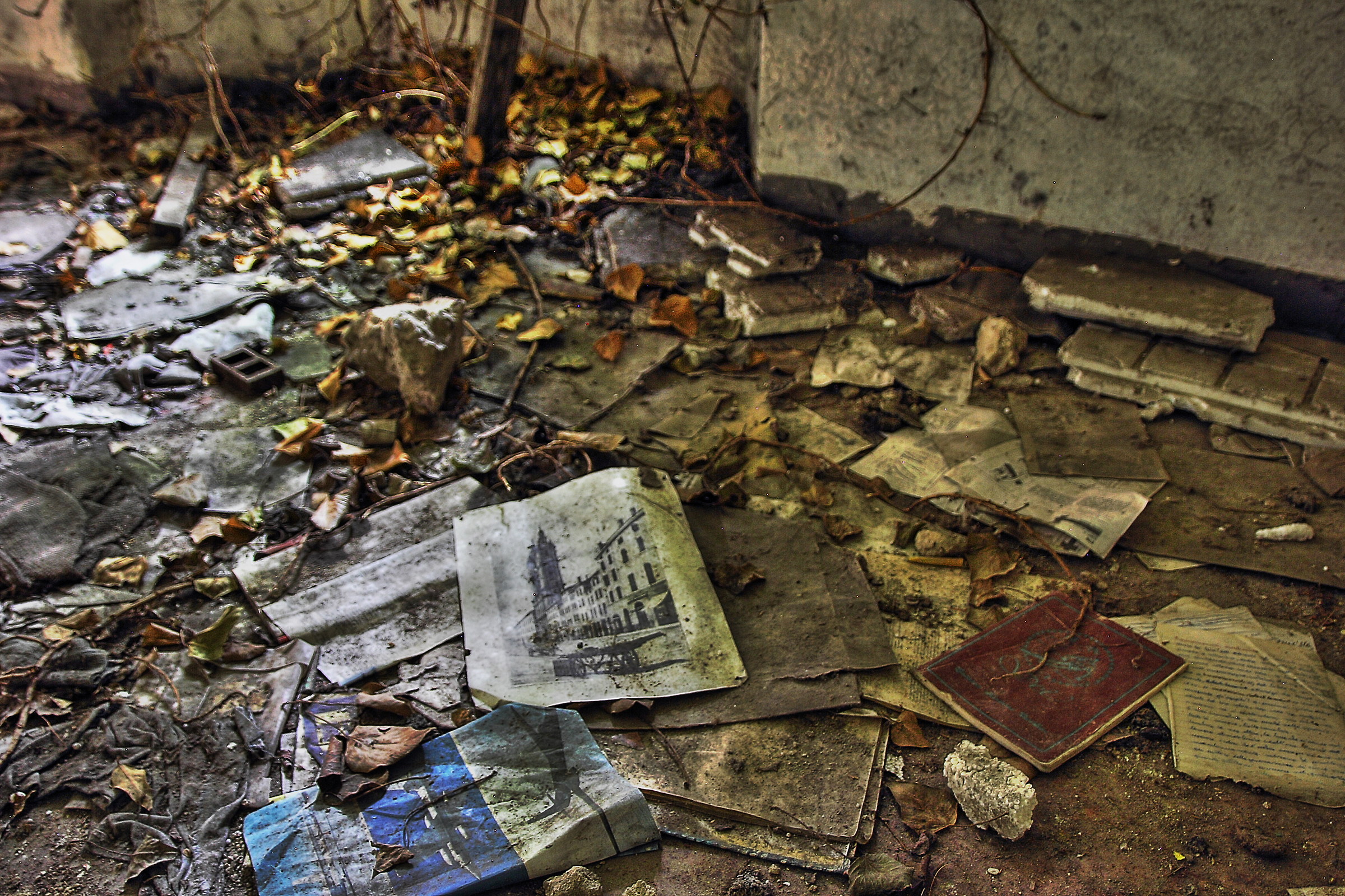 ... a whole page in the ruins ...