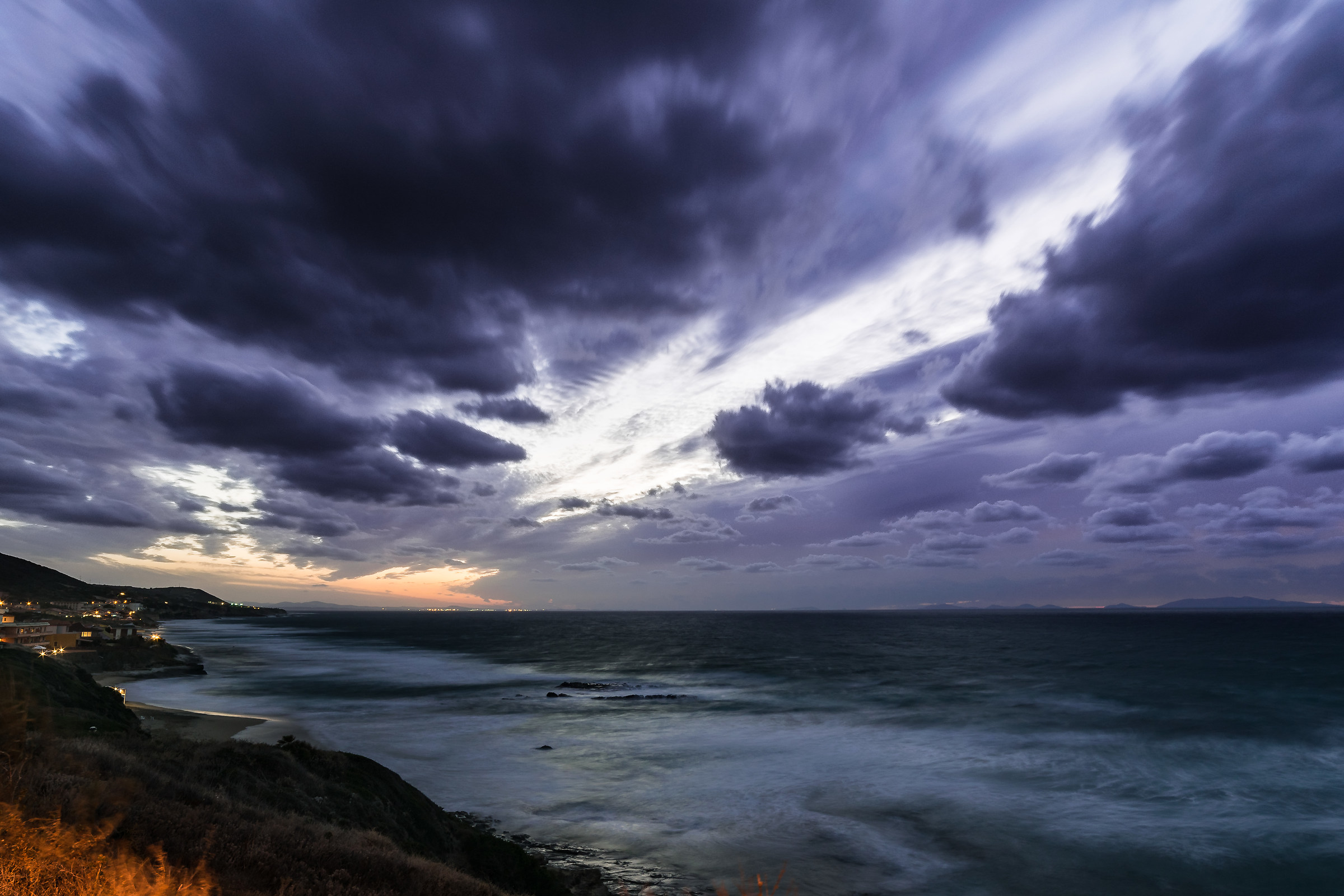 A very windy evening ...