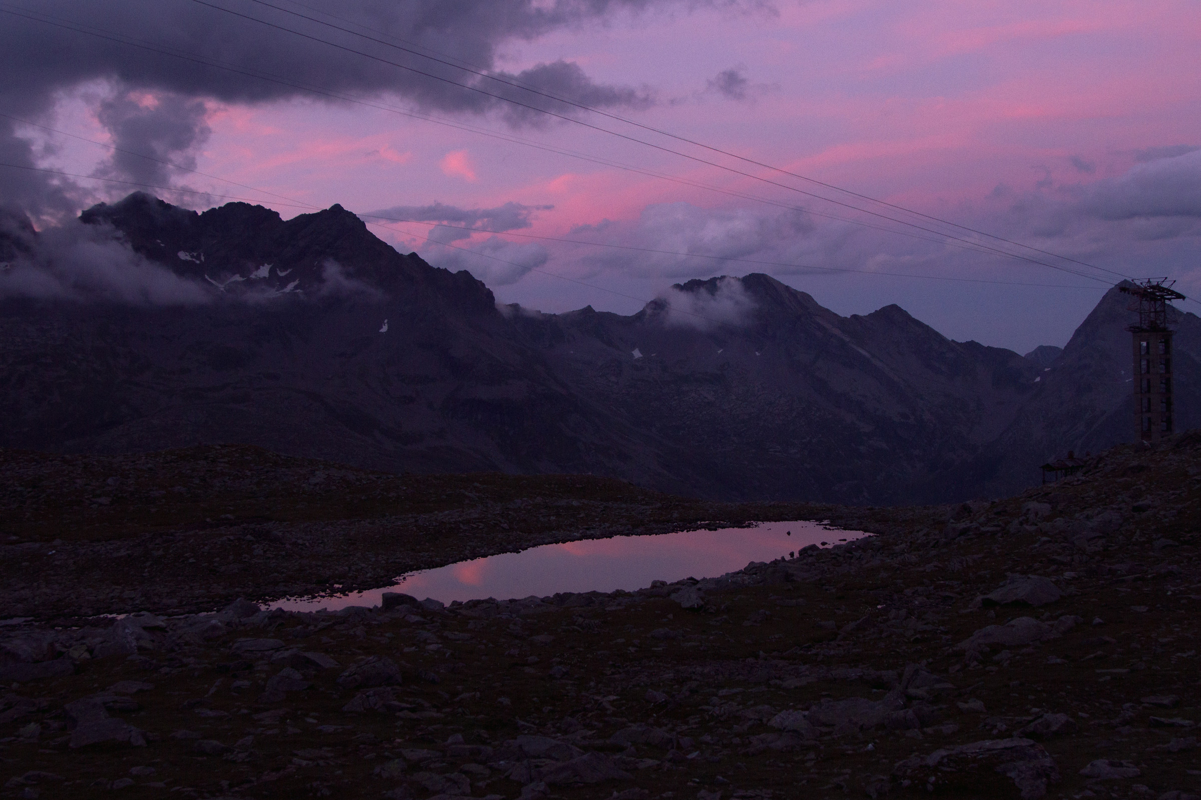 Sunset at the Val d'Aosta-Piemonte border ??