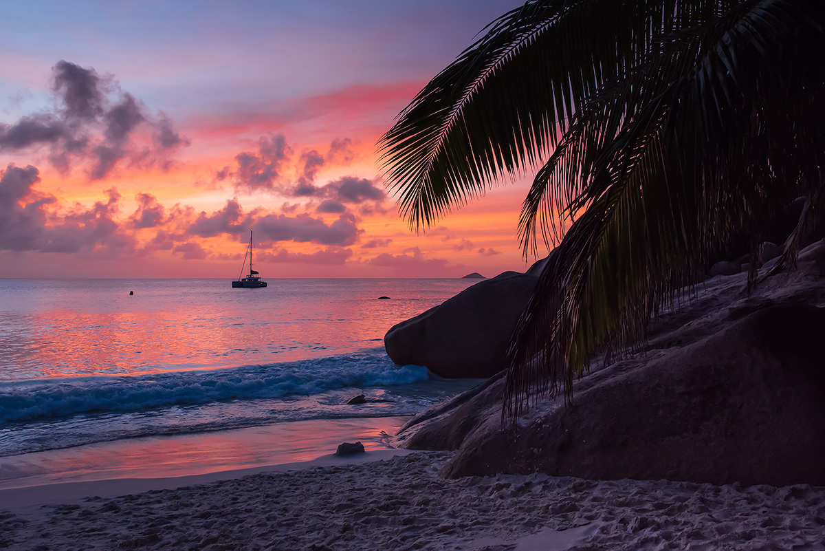 red lights after sunset