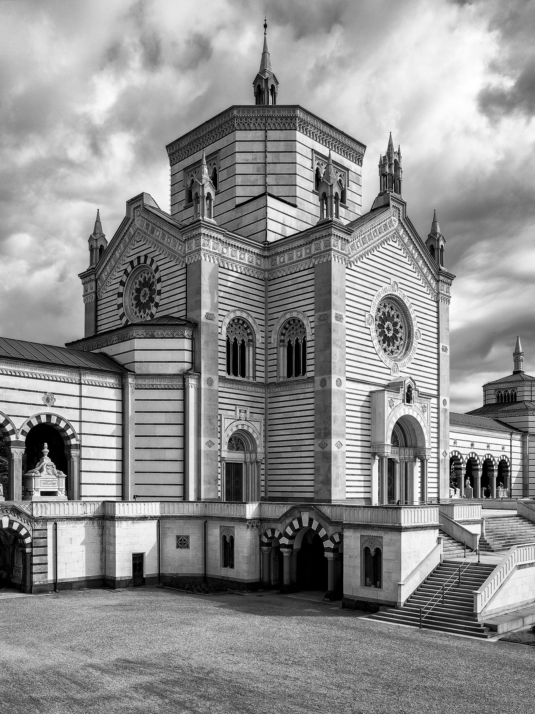 Famous monumental cemetery Milan