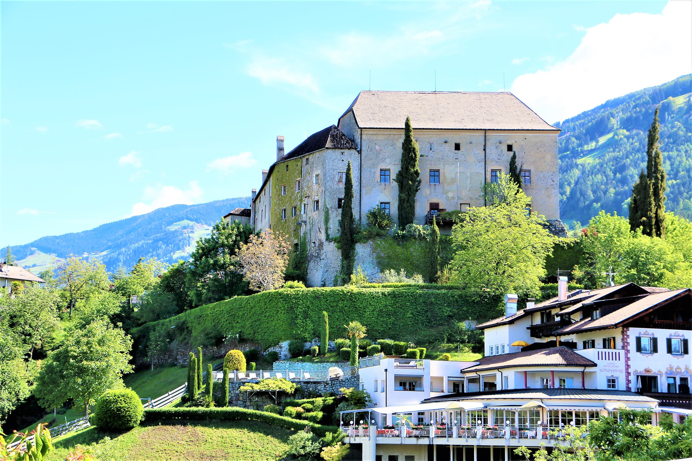Schenna Castle in its splendor