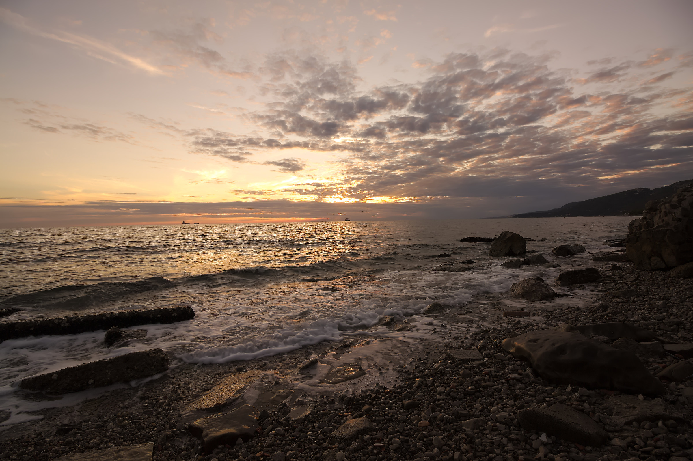 Tramonto in porto vecchio