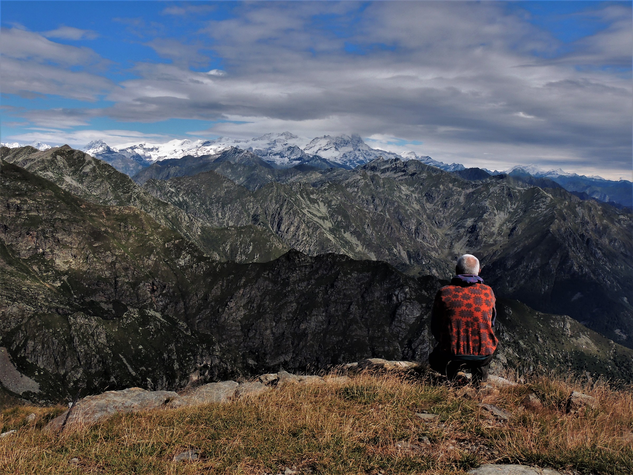 Davanti a me il Monte Rosa