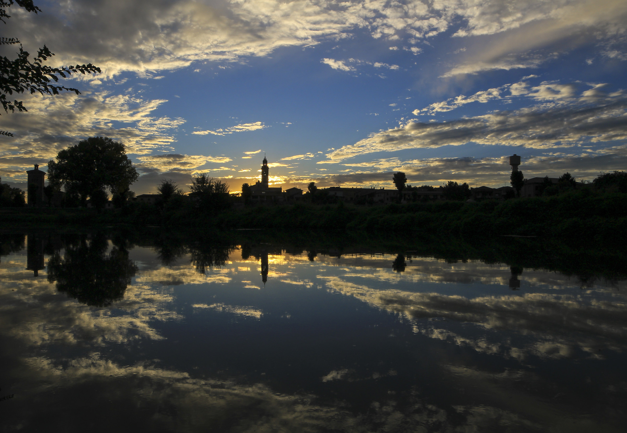 Sunset over the River of My Paesino
