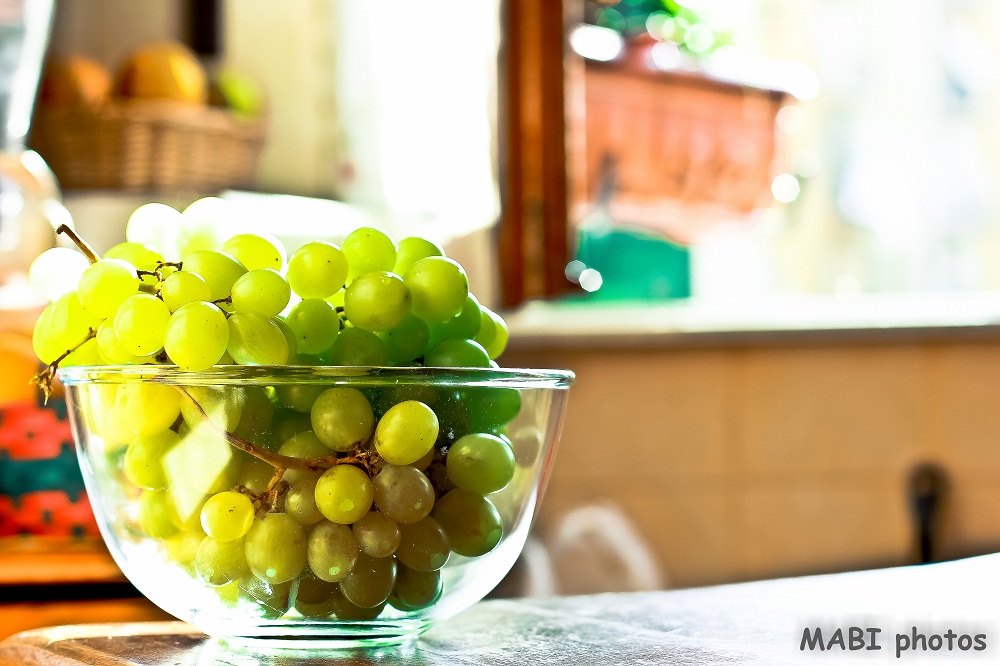 The first grapes in autumn