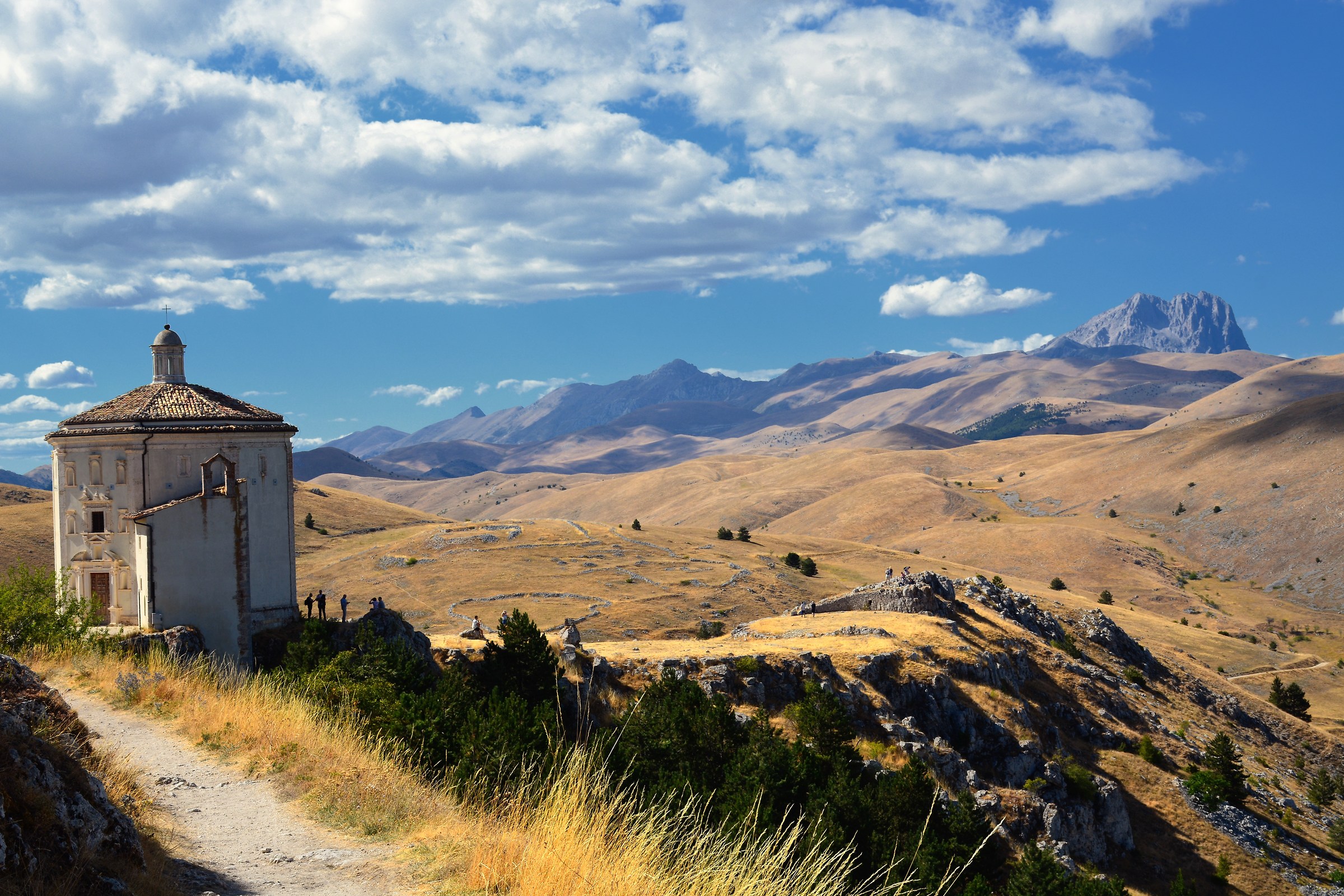 Paesaggio su i monti del Gran Sasso