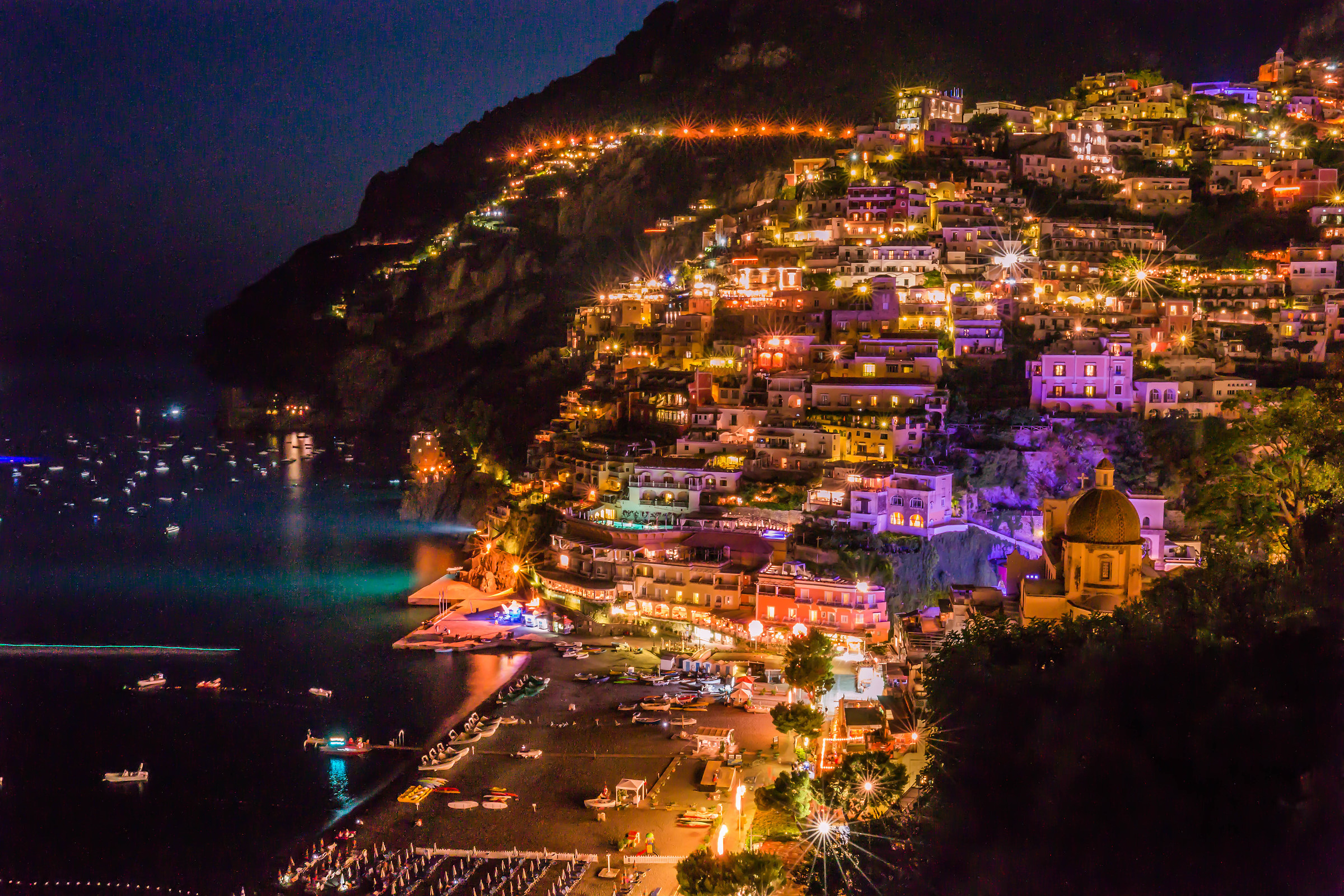 positano by night