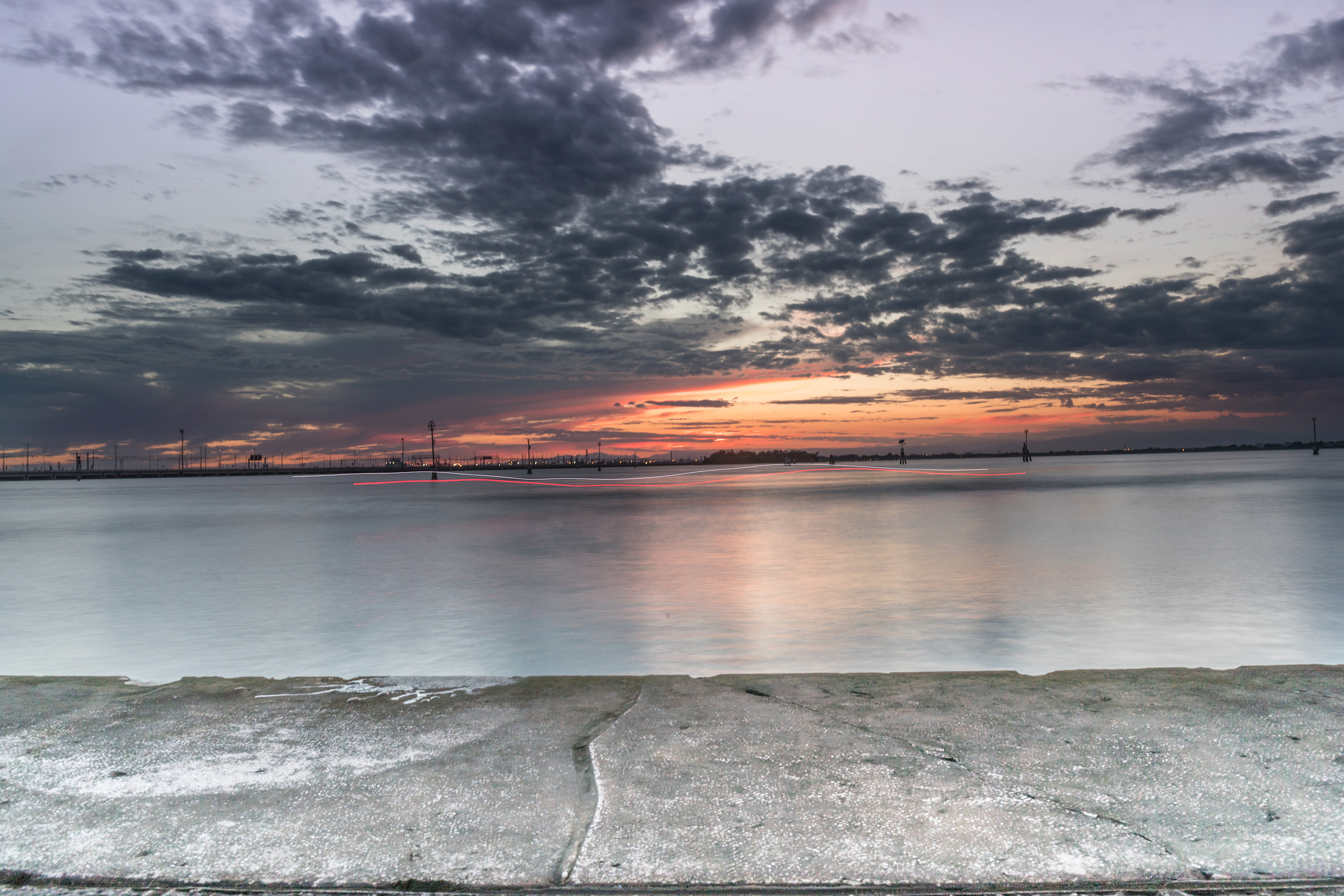 Lagoon of Venice long exposure