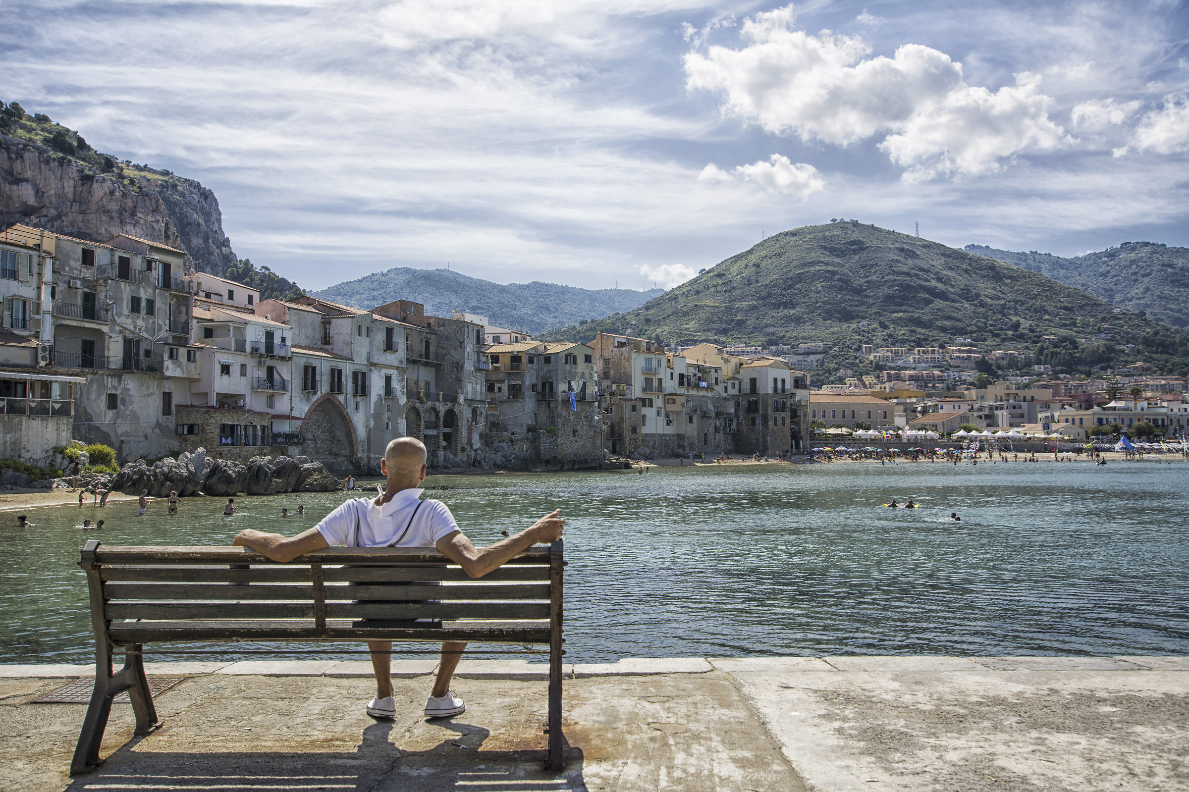 By admiring Cefalu