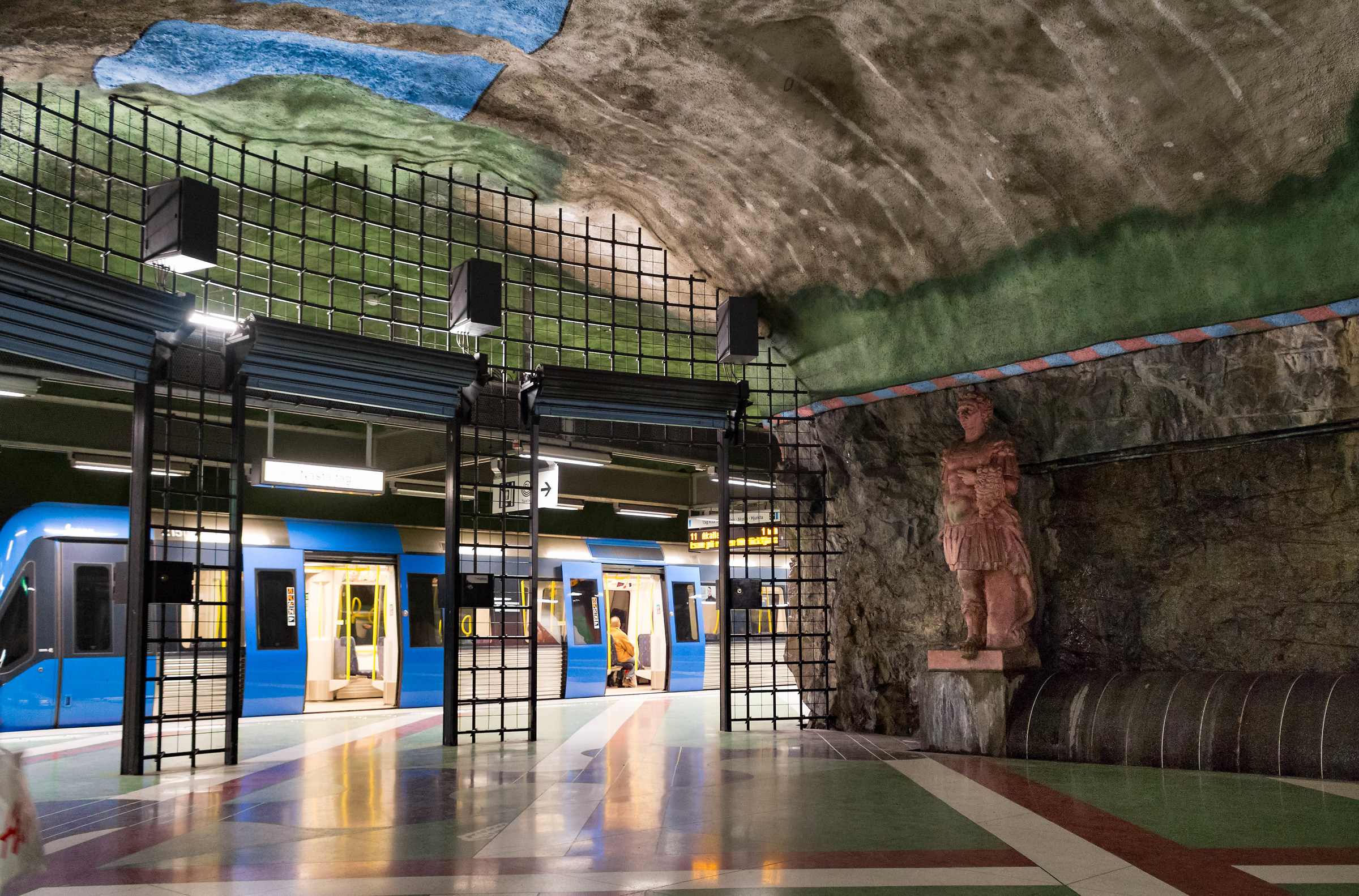 Retro metropolitan train, Stockholm