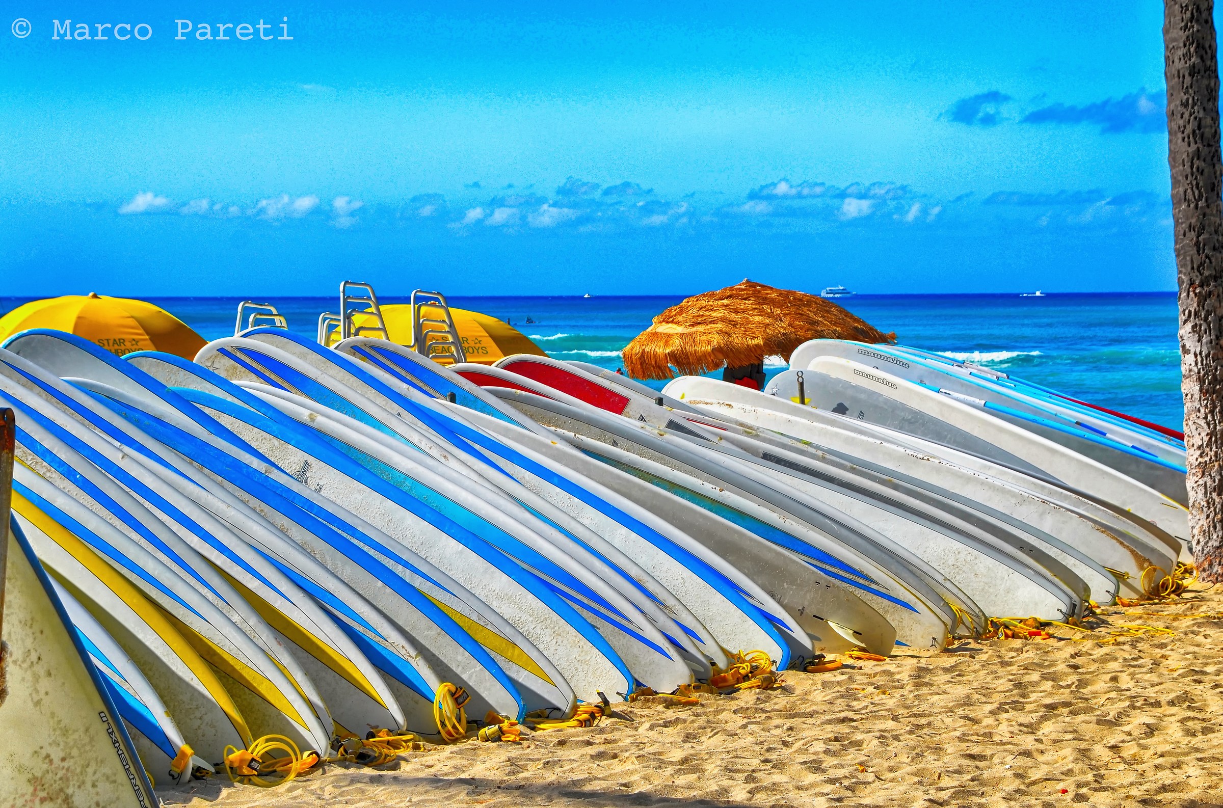 Waikiki Beach - Surfboards