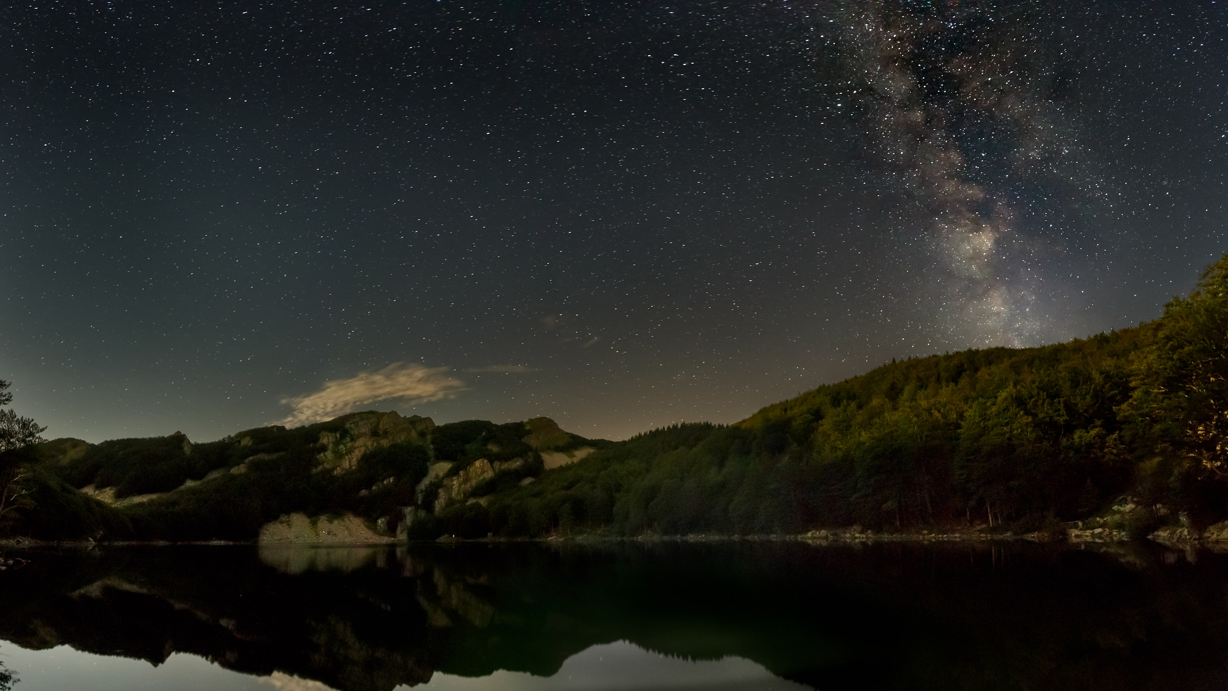 Panorama over Saint Lake