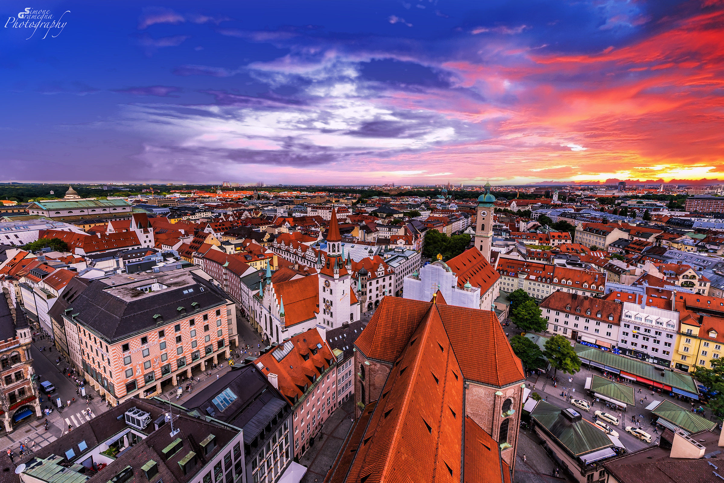 Vista dalla chiesa St.Peter - Monaco