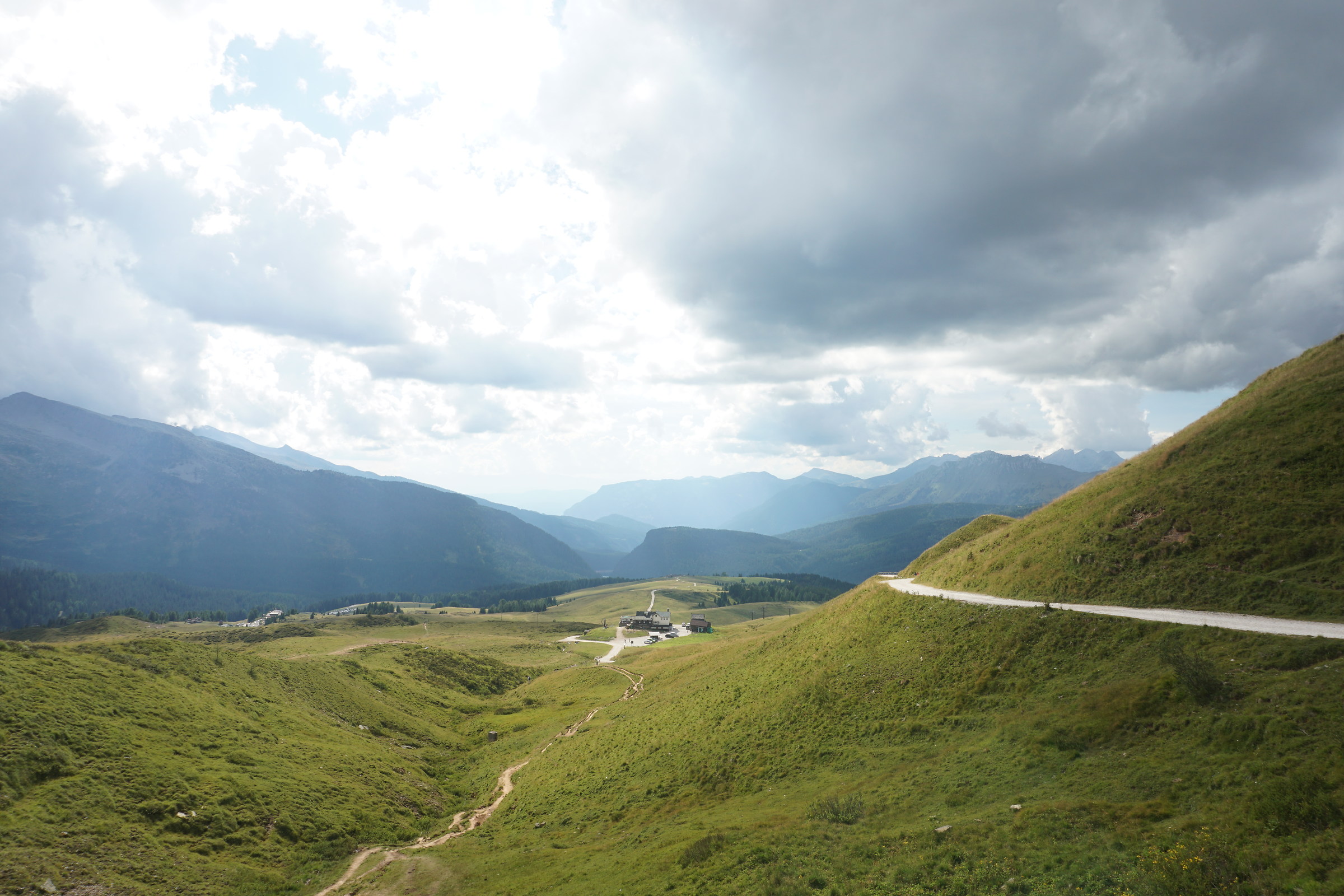 Rain coming on Rolle pass