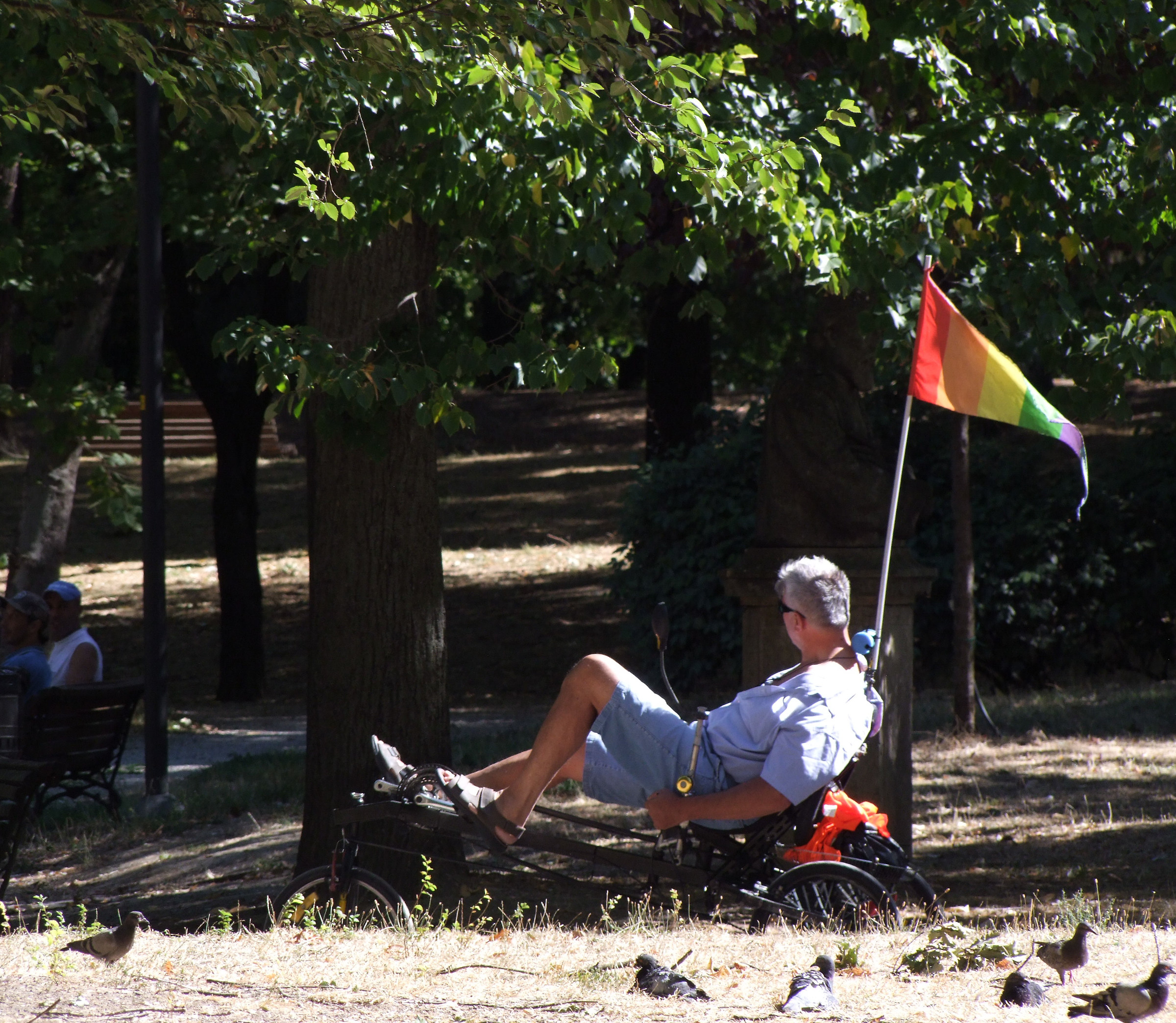 He spends it like that