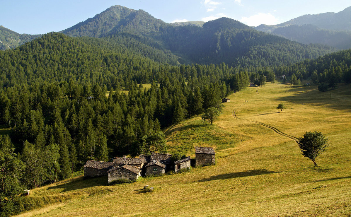 Alpine lodges in Sampeyre