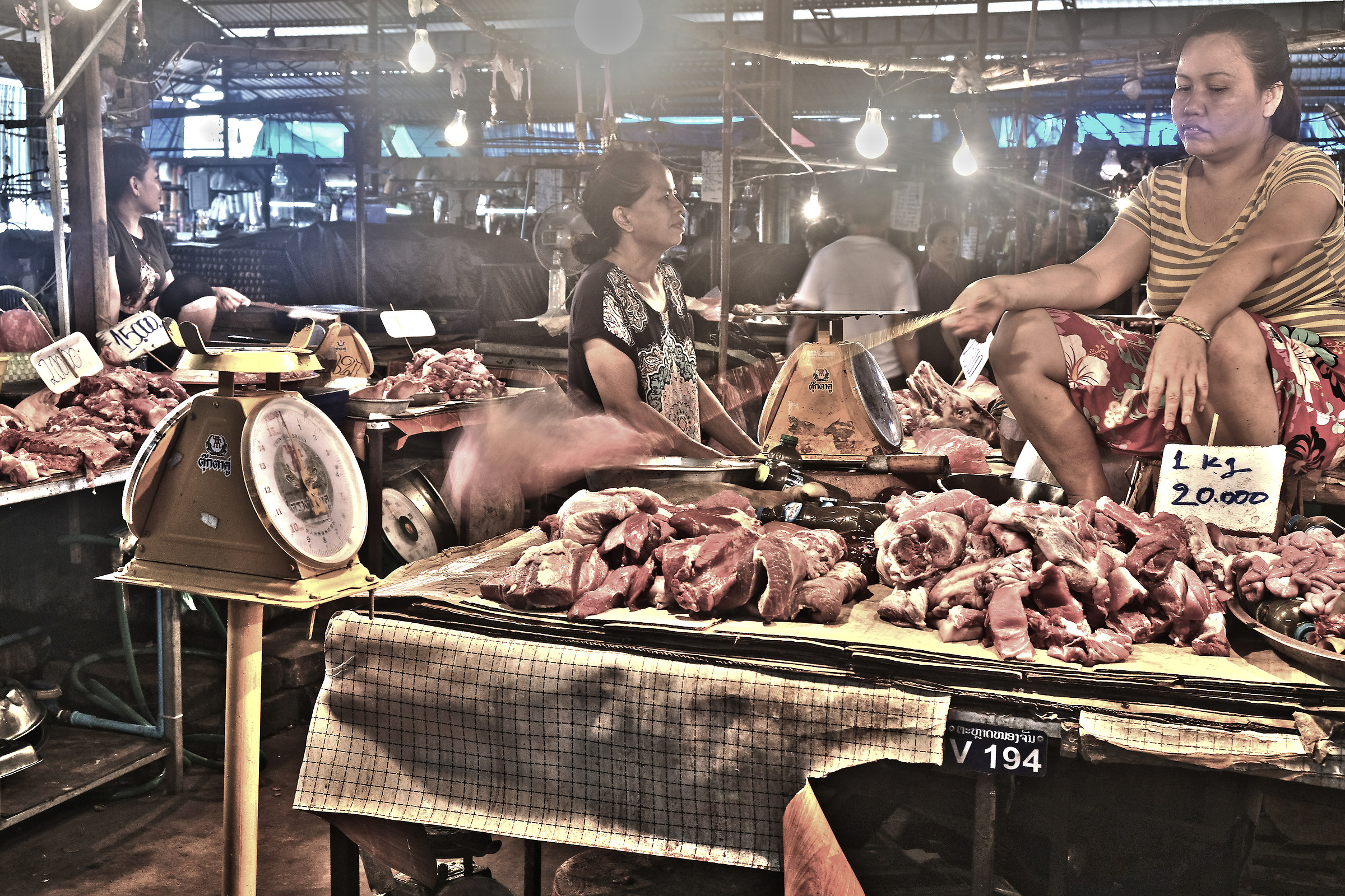 Local market at Vientiane Laos