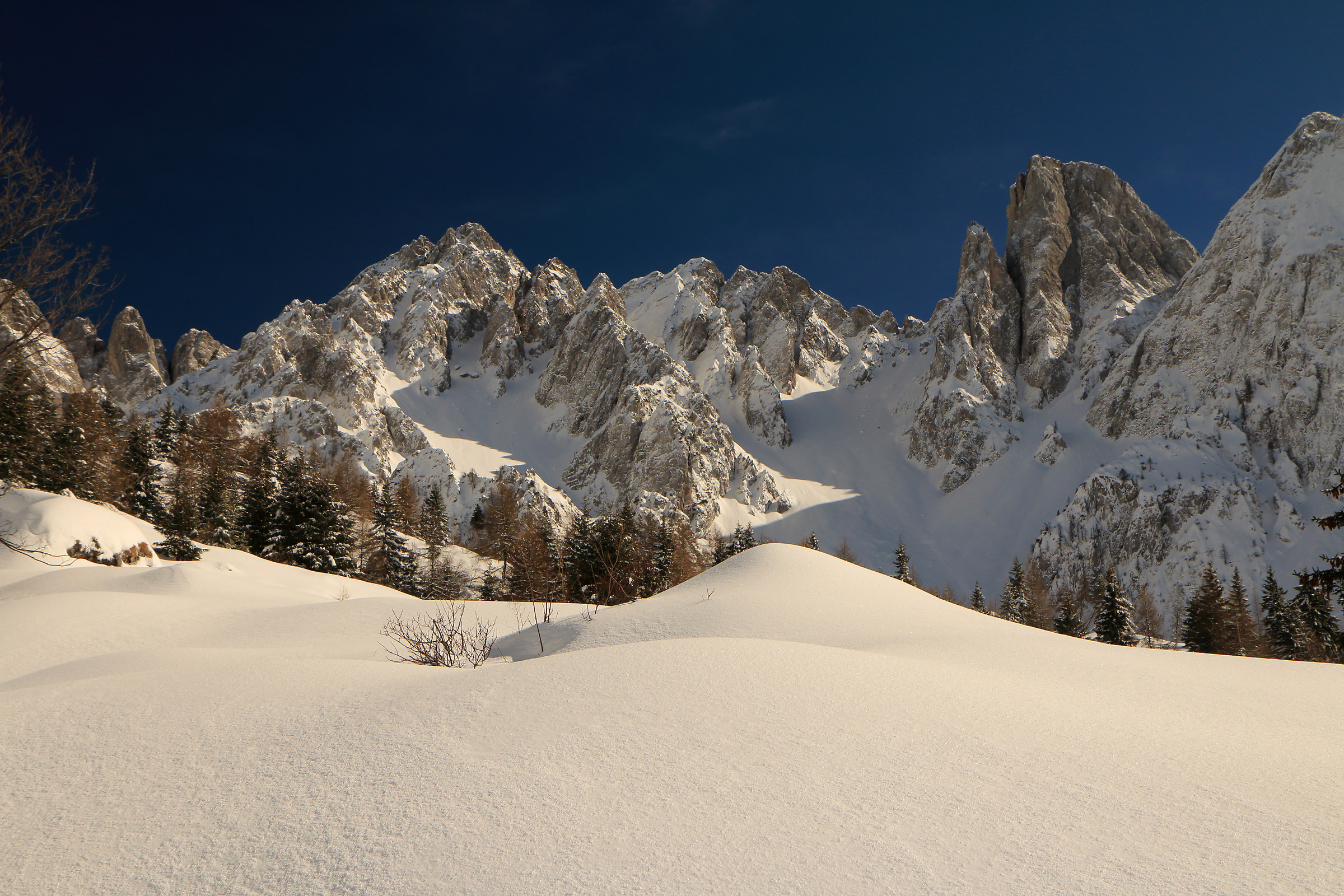 Magic snow at Campelli