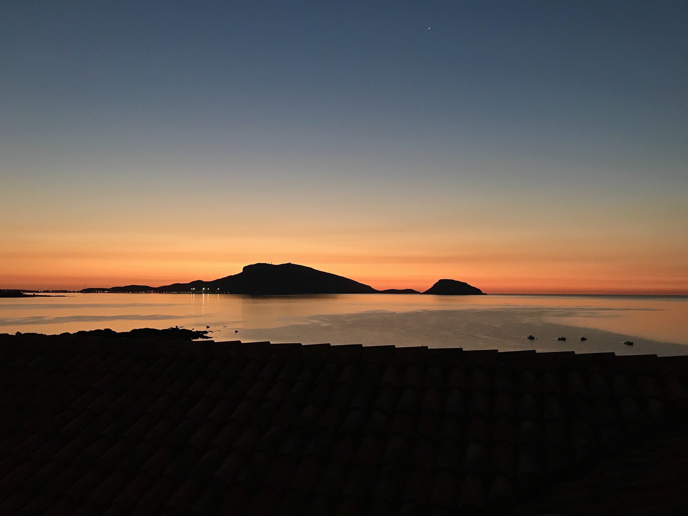 The aurora at Golfo Aranci