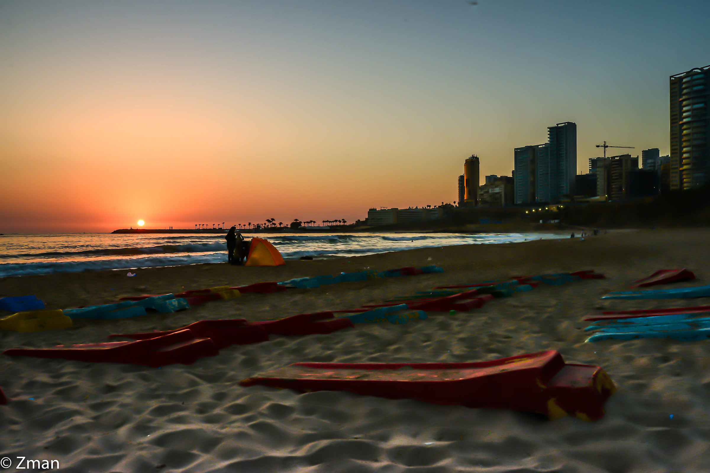 Tramonto a White Sands Beach