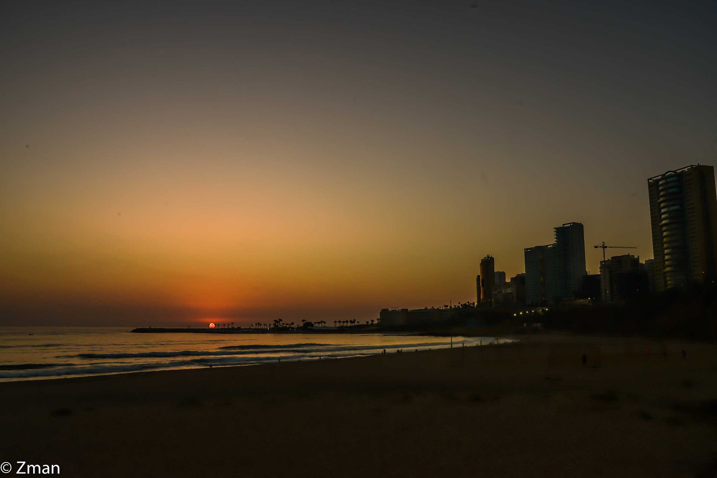 Tramonto a White Sands Beach