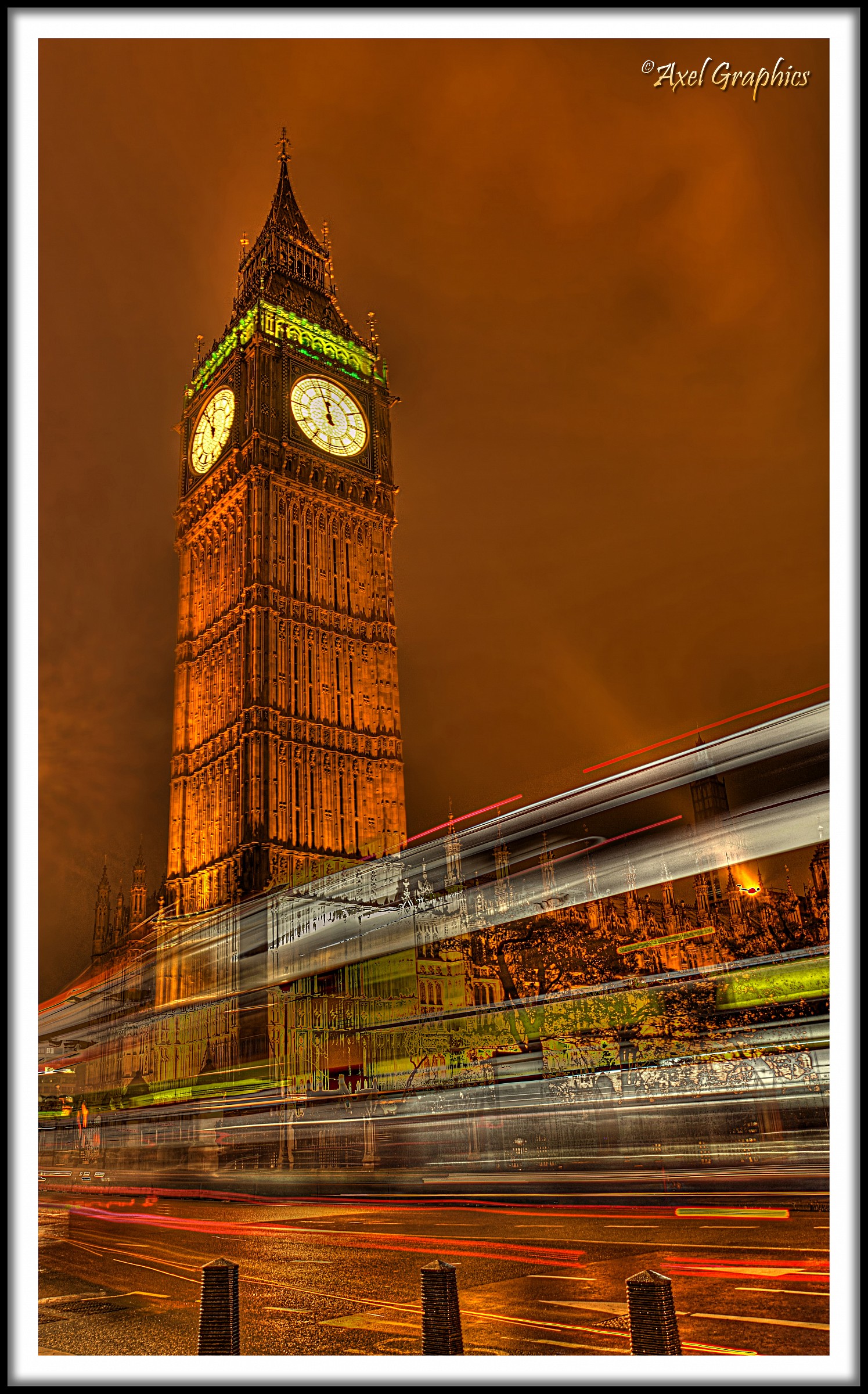 On the bus wake's...The Clock!