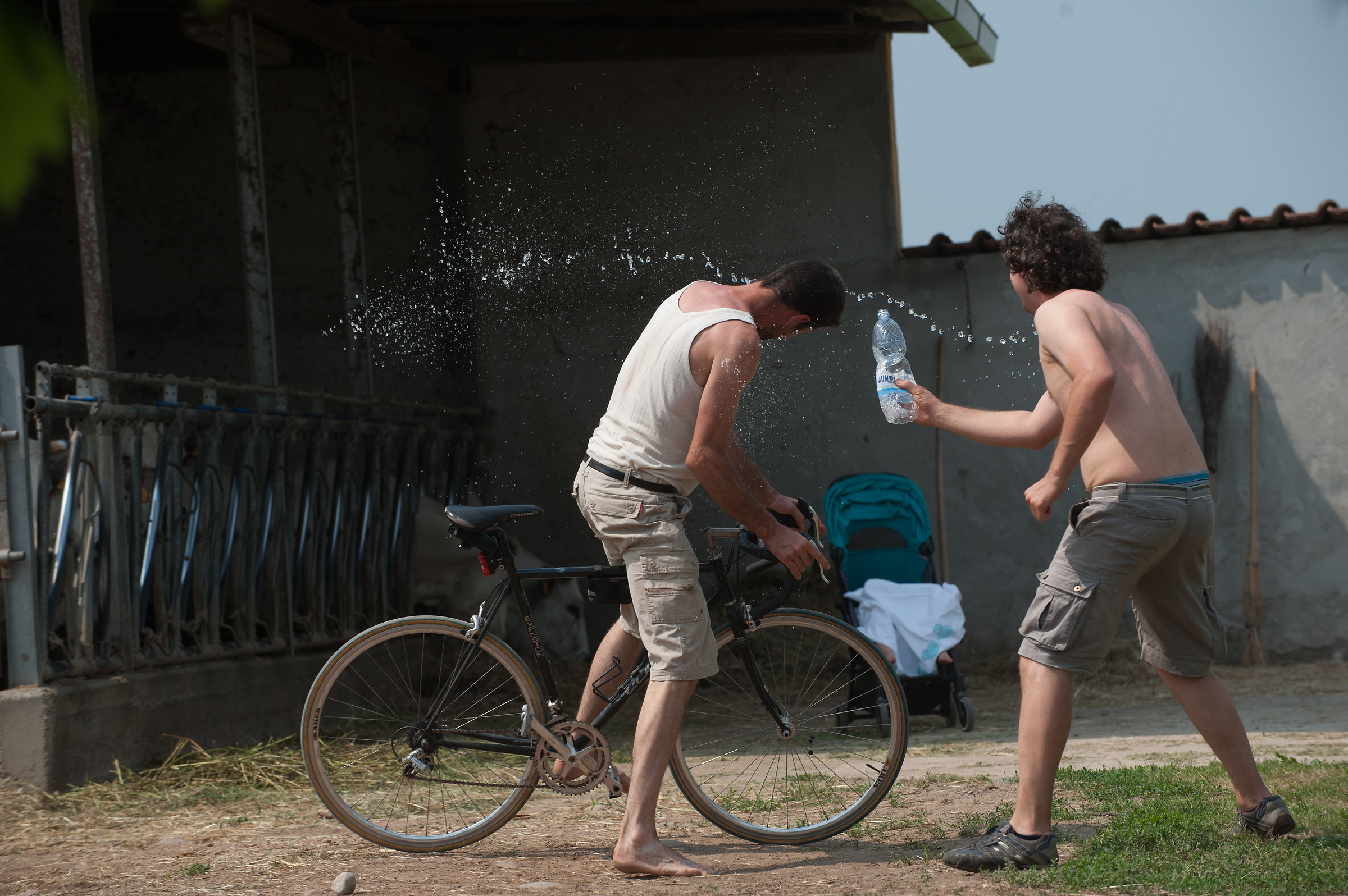 Il ciclista accaldato
