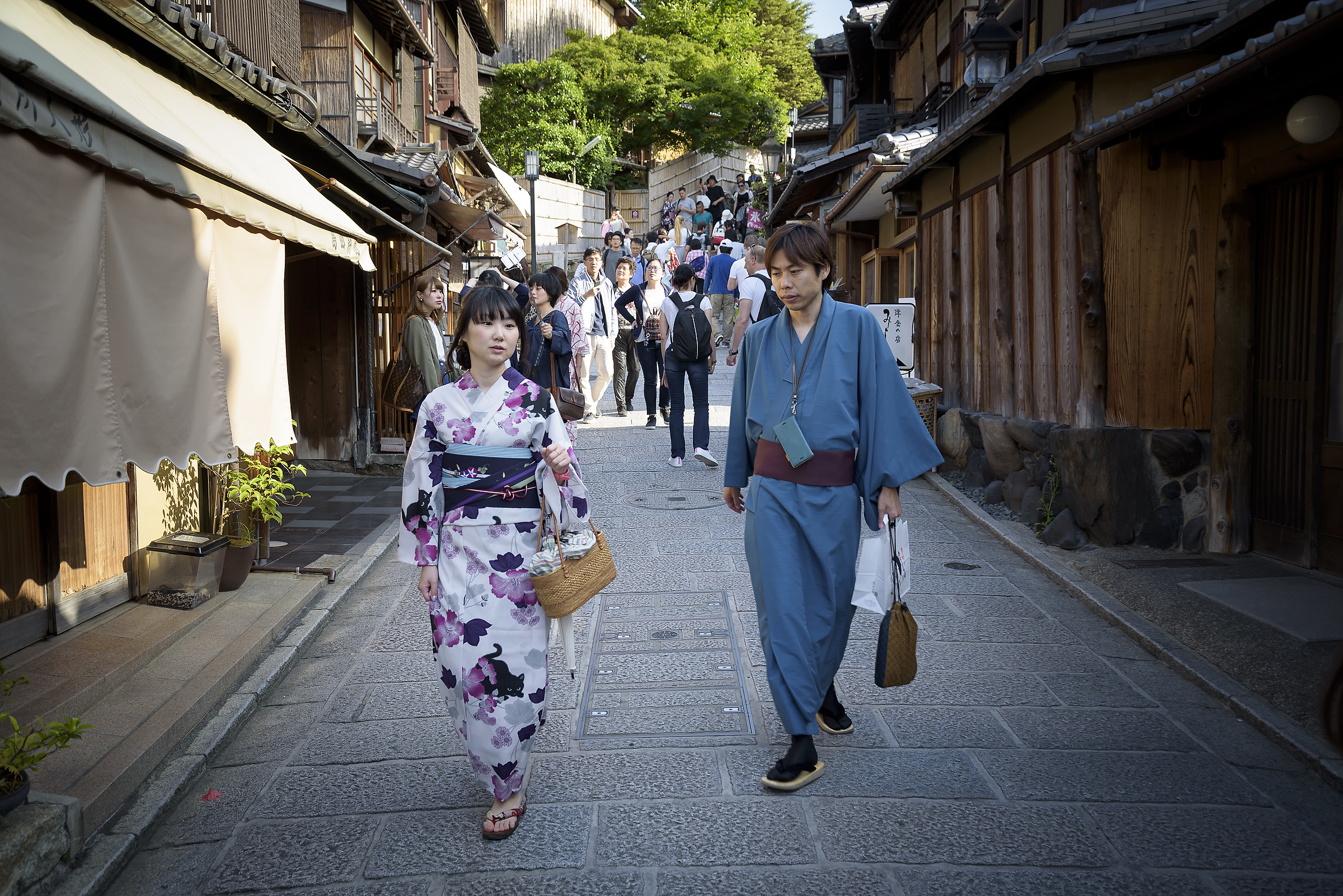 In the streets of Kyoto
