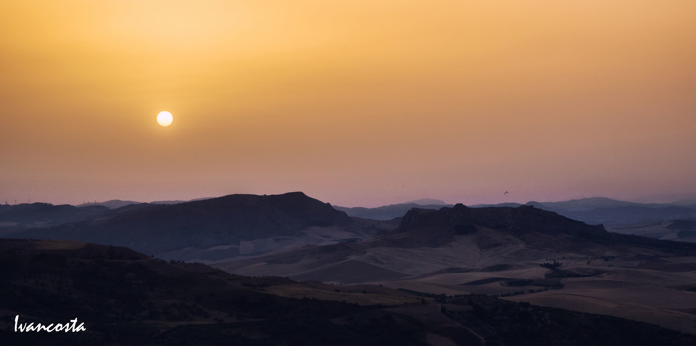 Sunset on the Entella Valley