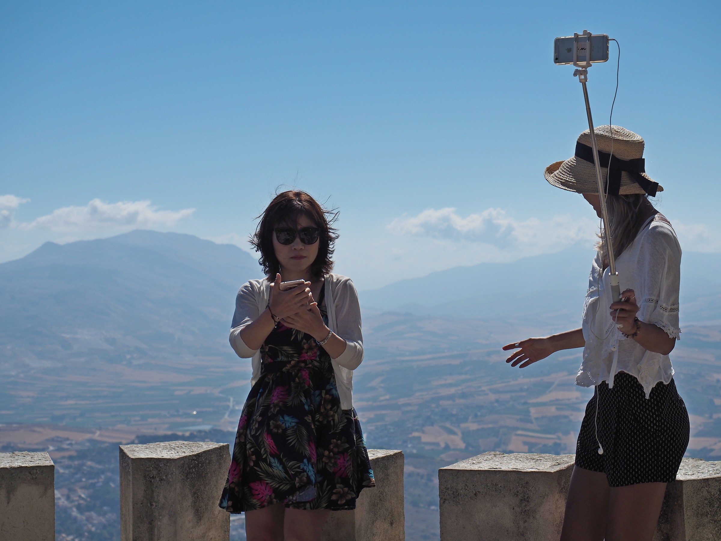 Selfie at high altitude