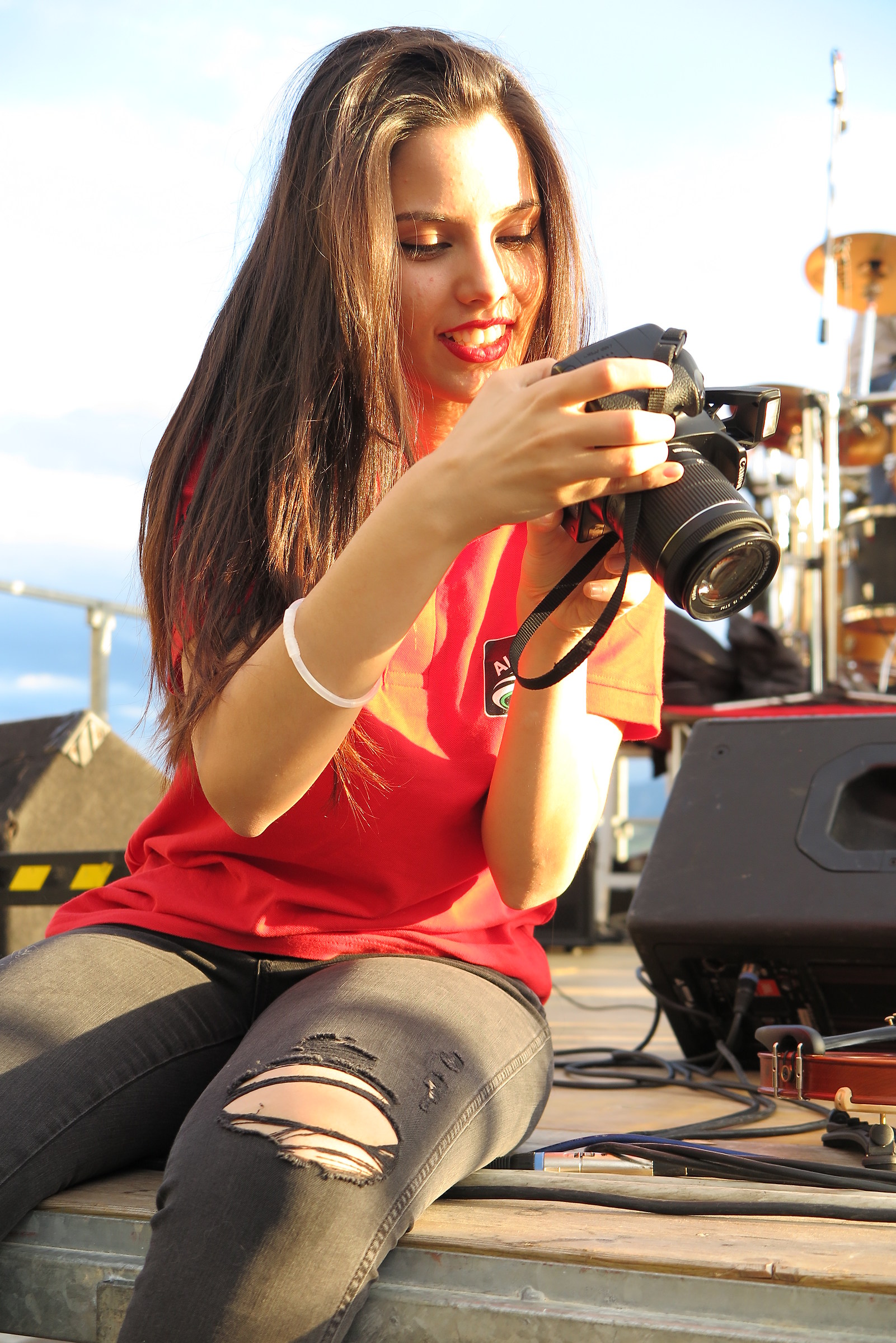 Musicista fotografa.