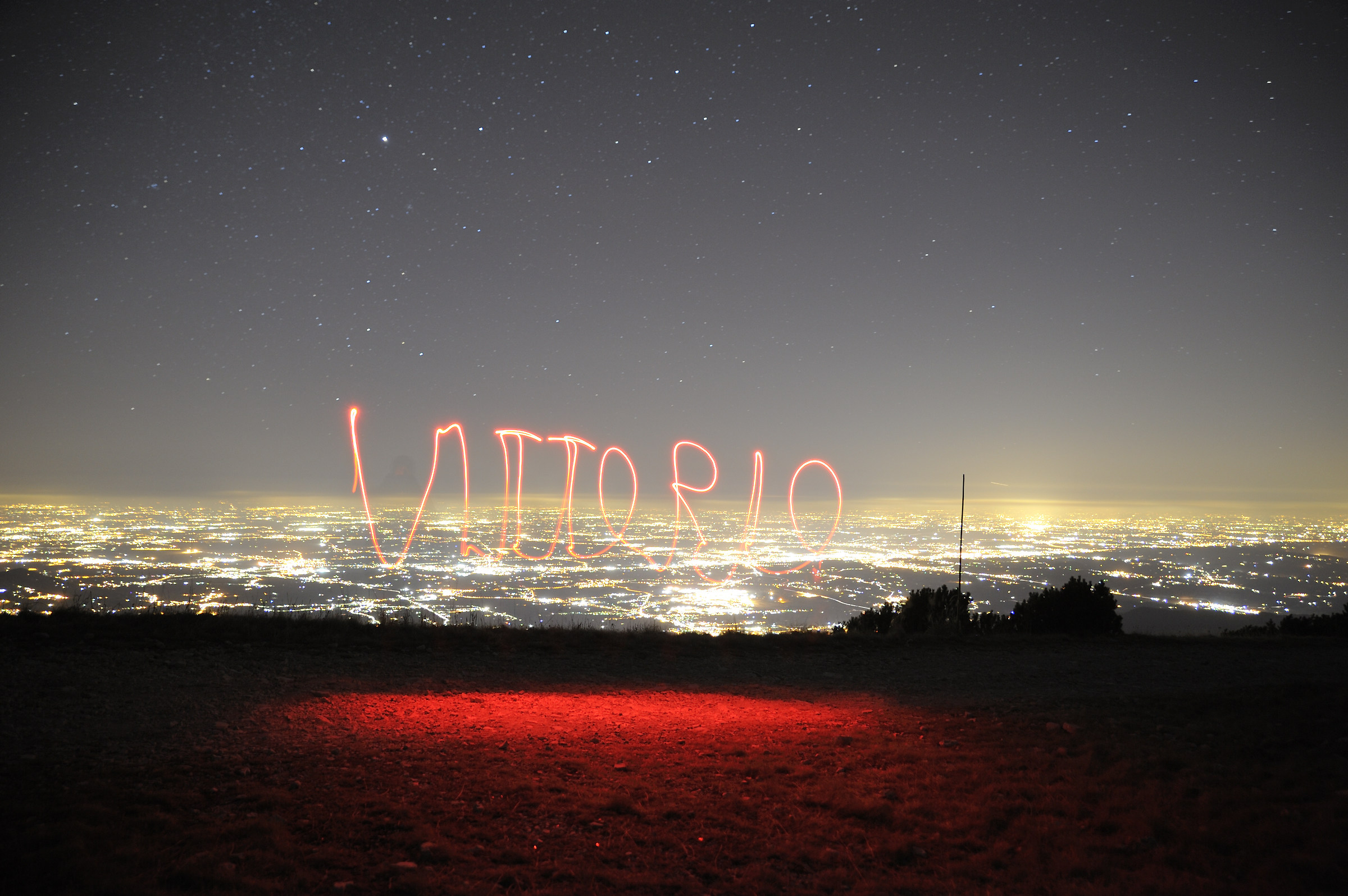 veduta notturna Vittorio veneto