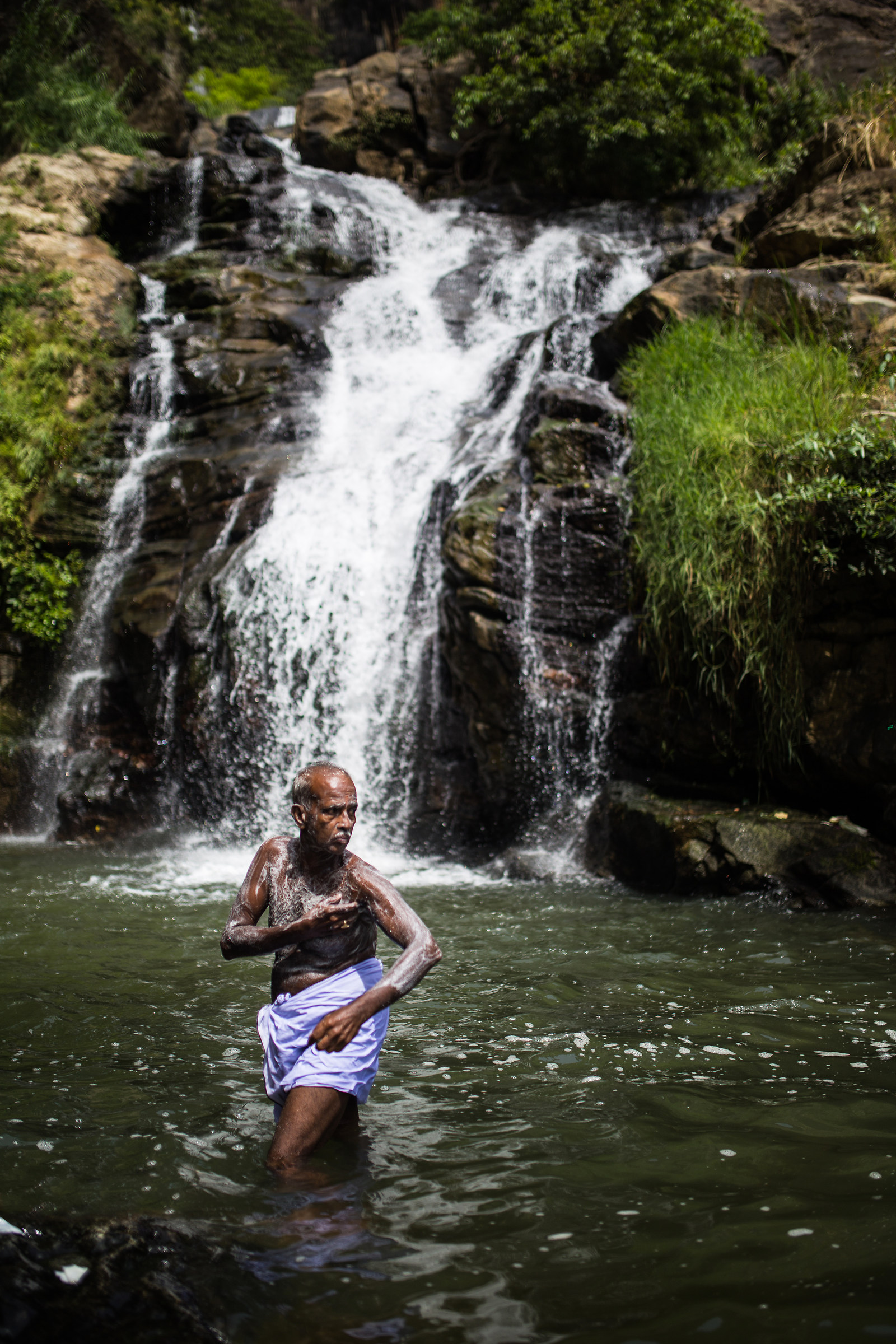 Bathroom in the waterfall