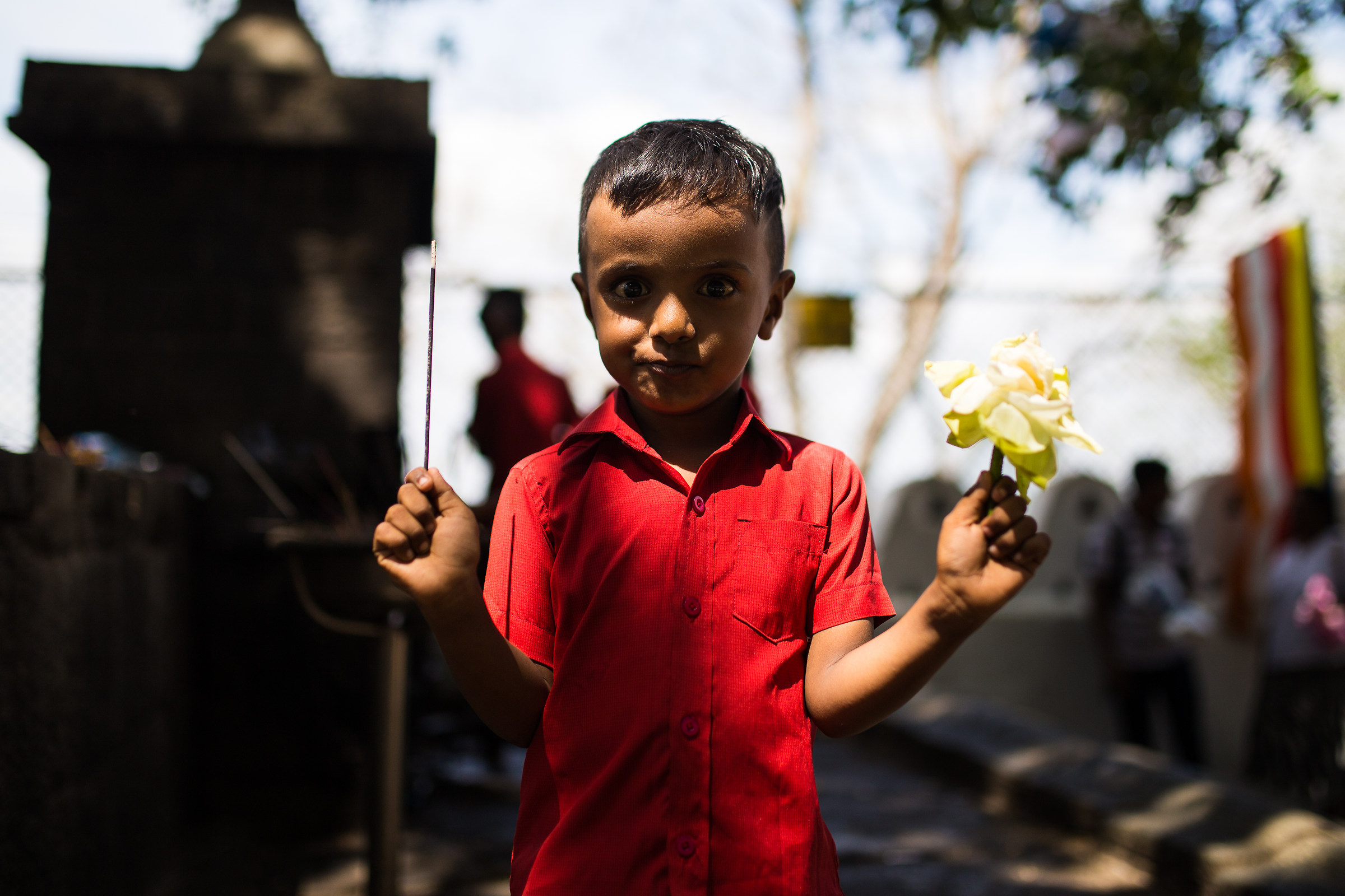 Child at Dambulla Temple