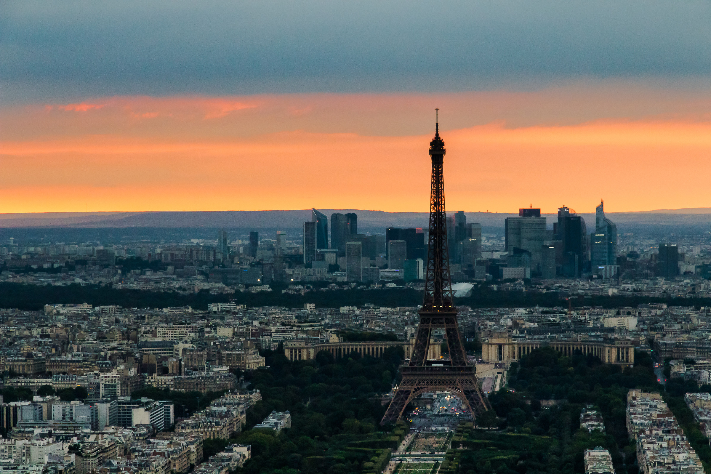 Sunset from the Montparnasse tower
