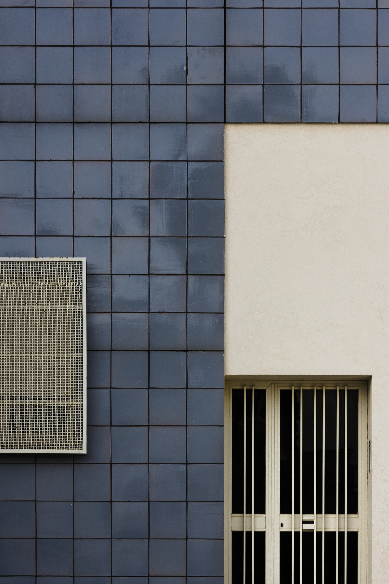 Facade with window and entrance