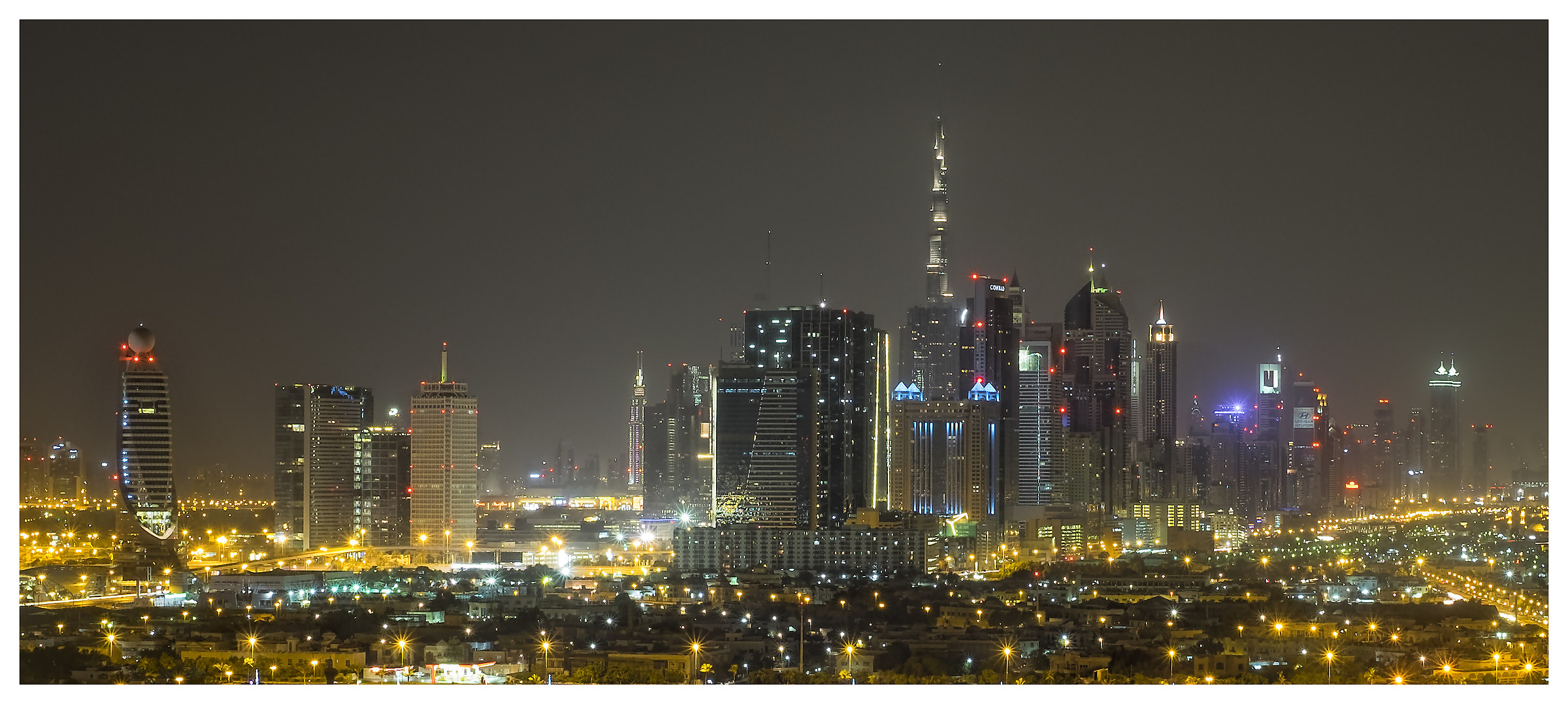 night skyline dubai