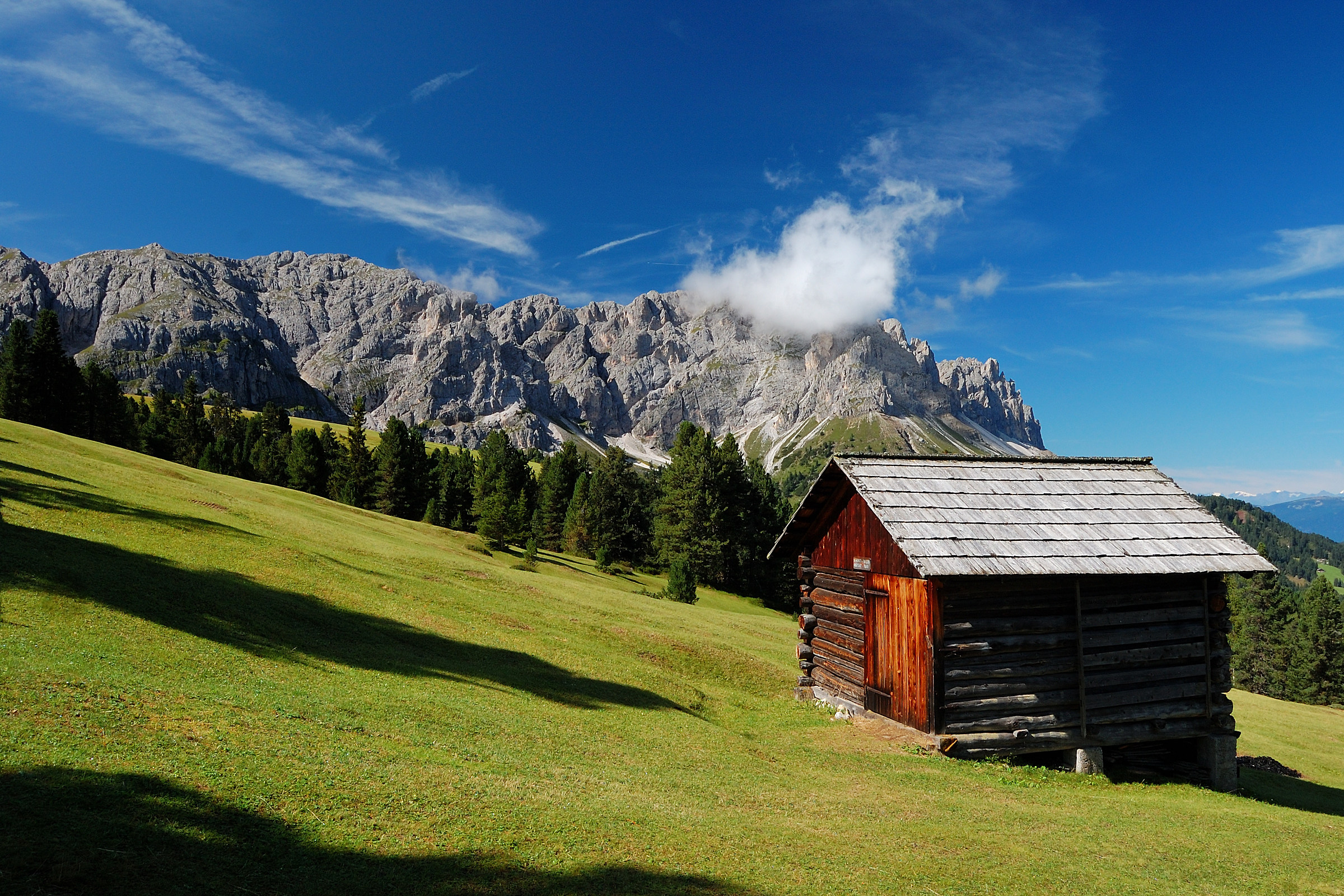 Fienile in montagna