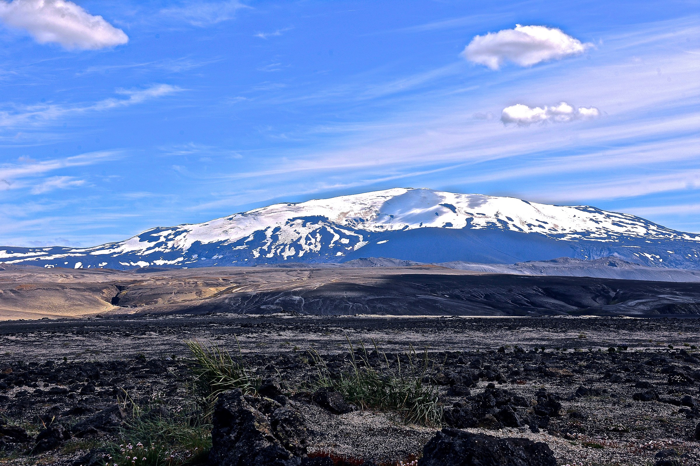 Hekla is the most active volcano in Iceland