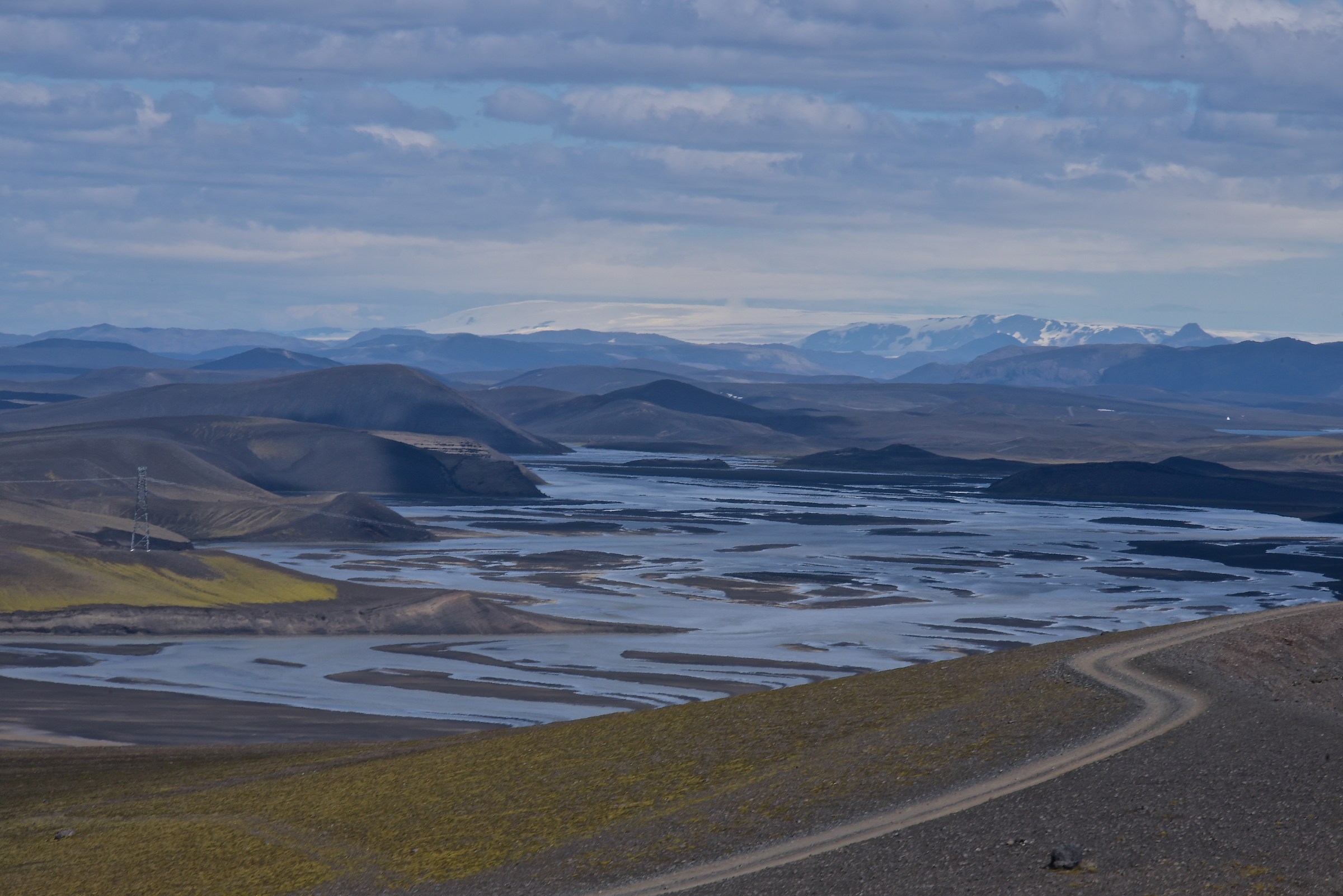 Panorama from the swamp, landmannalaugar