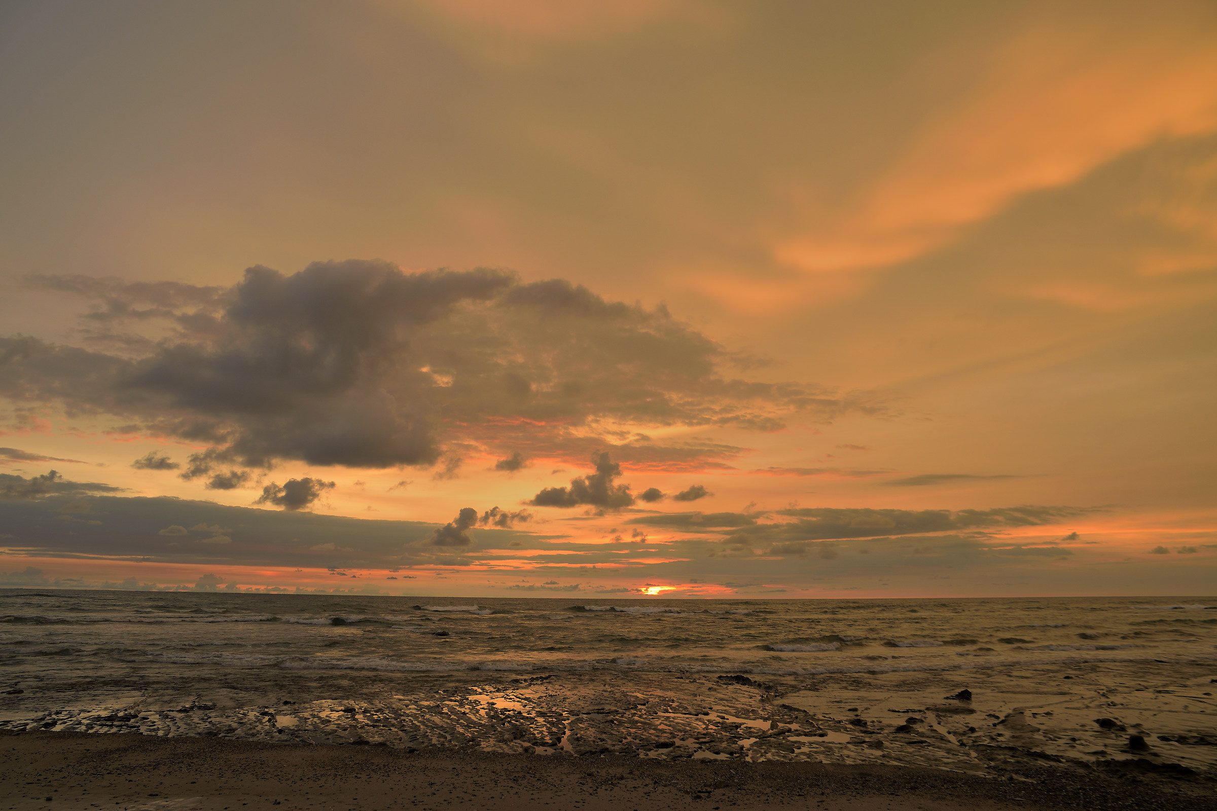 La fine del giorno a Nosara