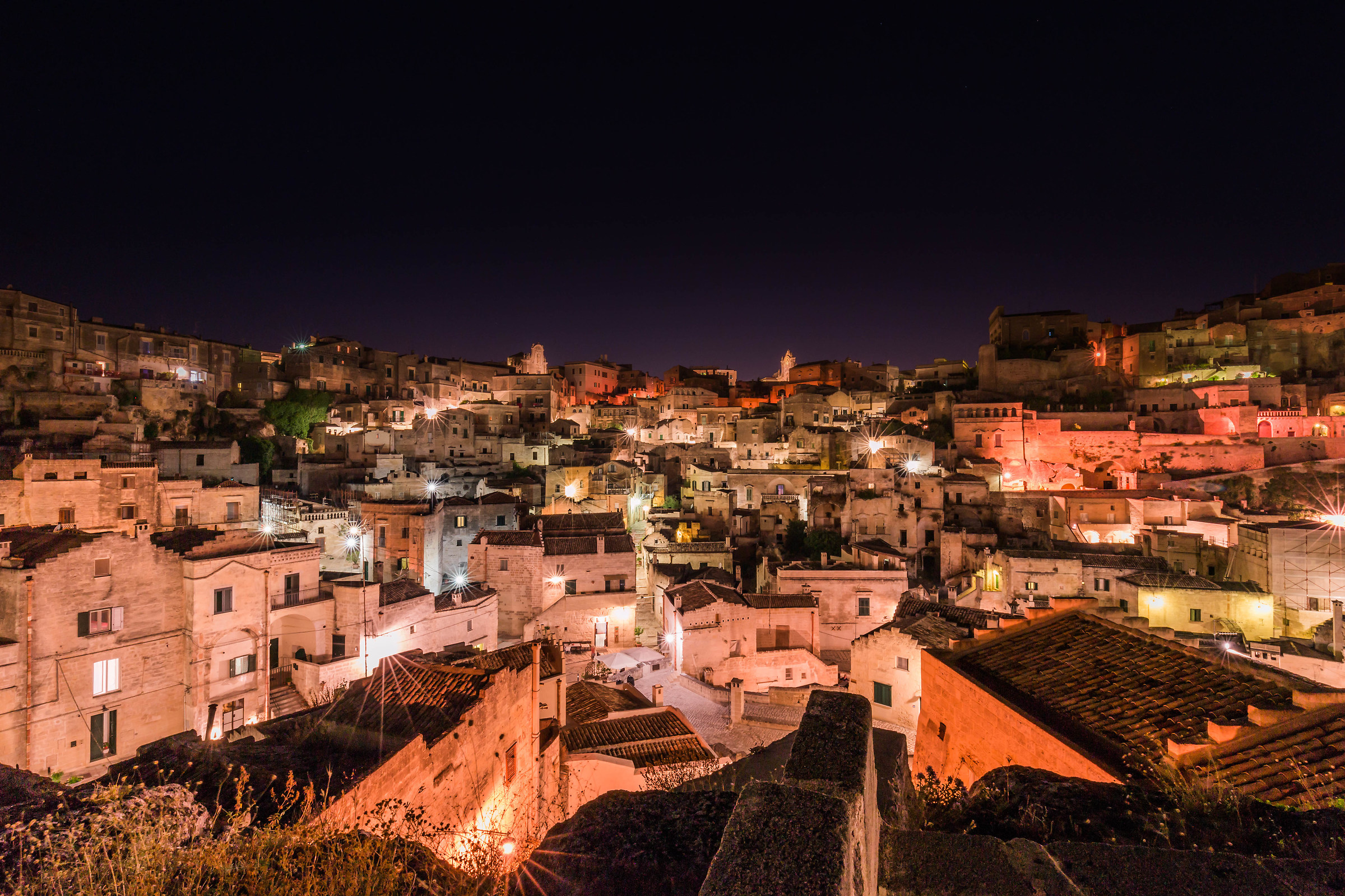 sassi di matera notturno