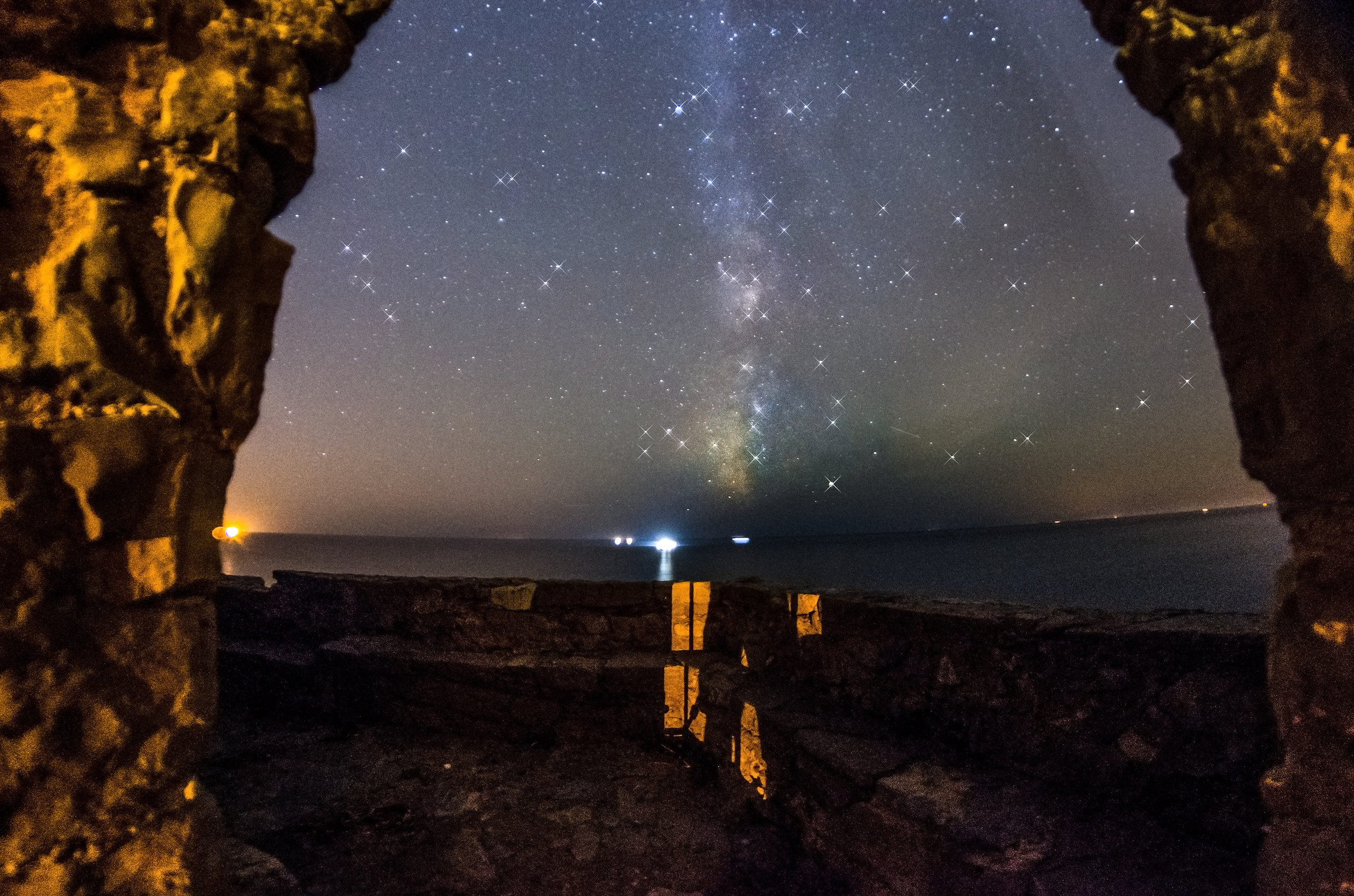 From the terrace to the stars