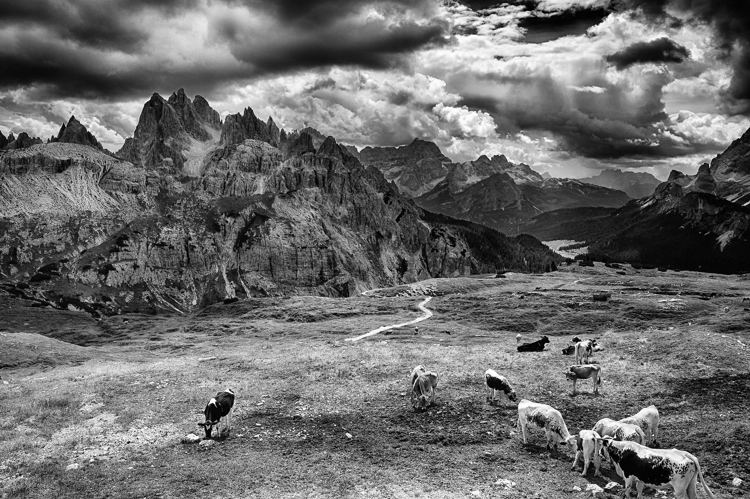 Paesaggio dalle Cime di Lavaredo