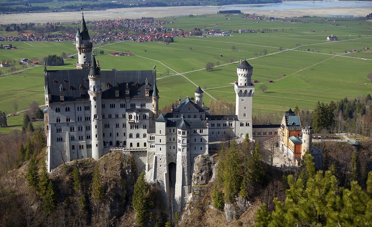 vista del Castello di Neuschwanstein