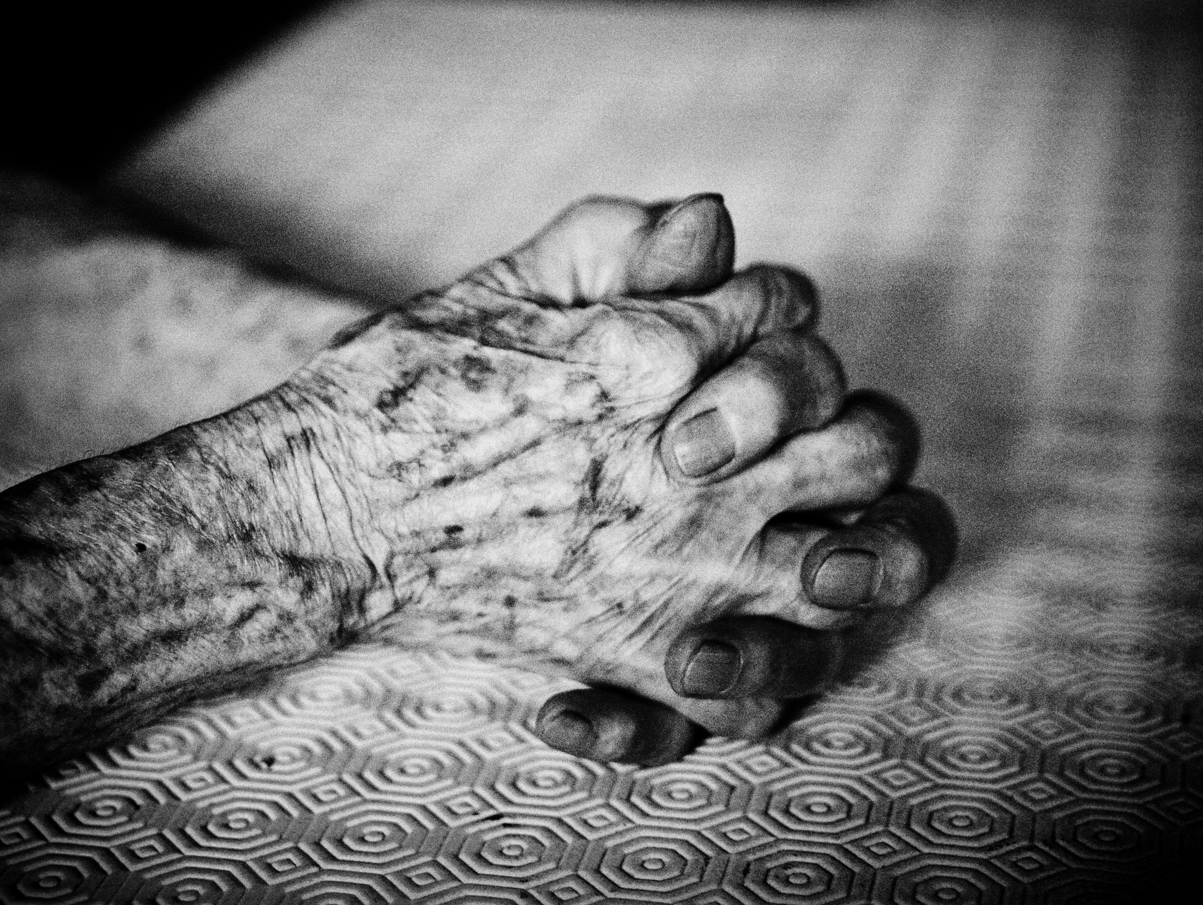 Teresa's tired hands