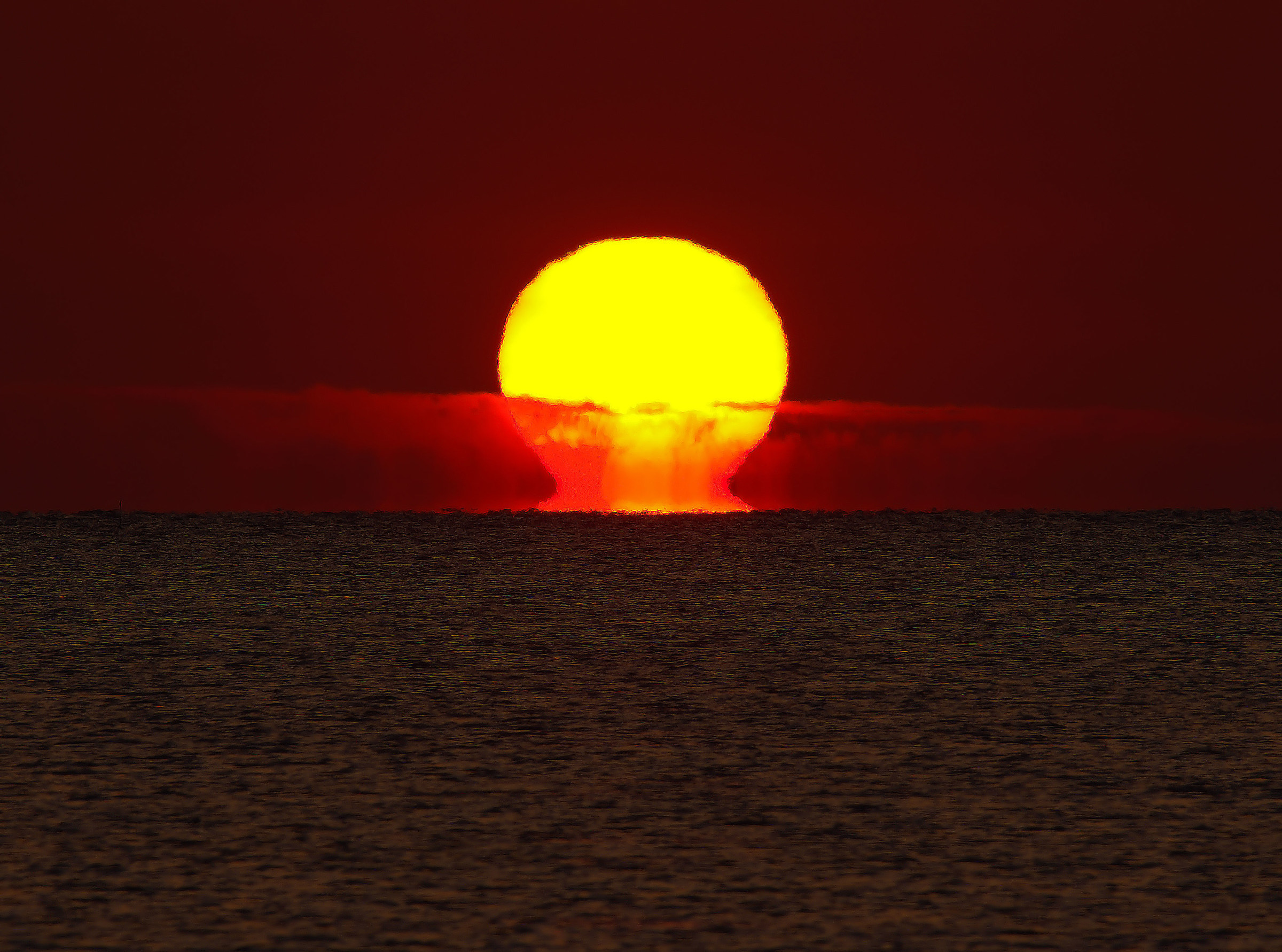 Sunrise over the sea