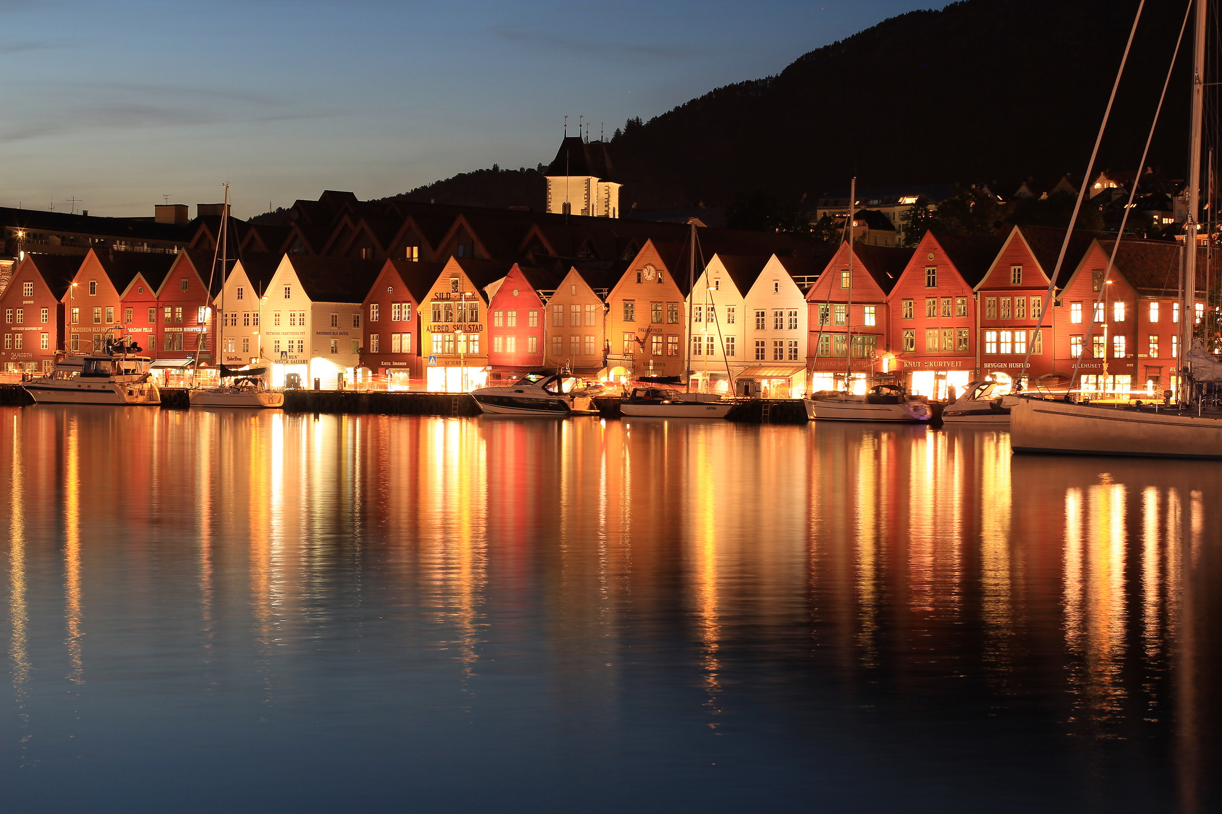 Bryggen by night